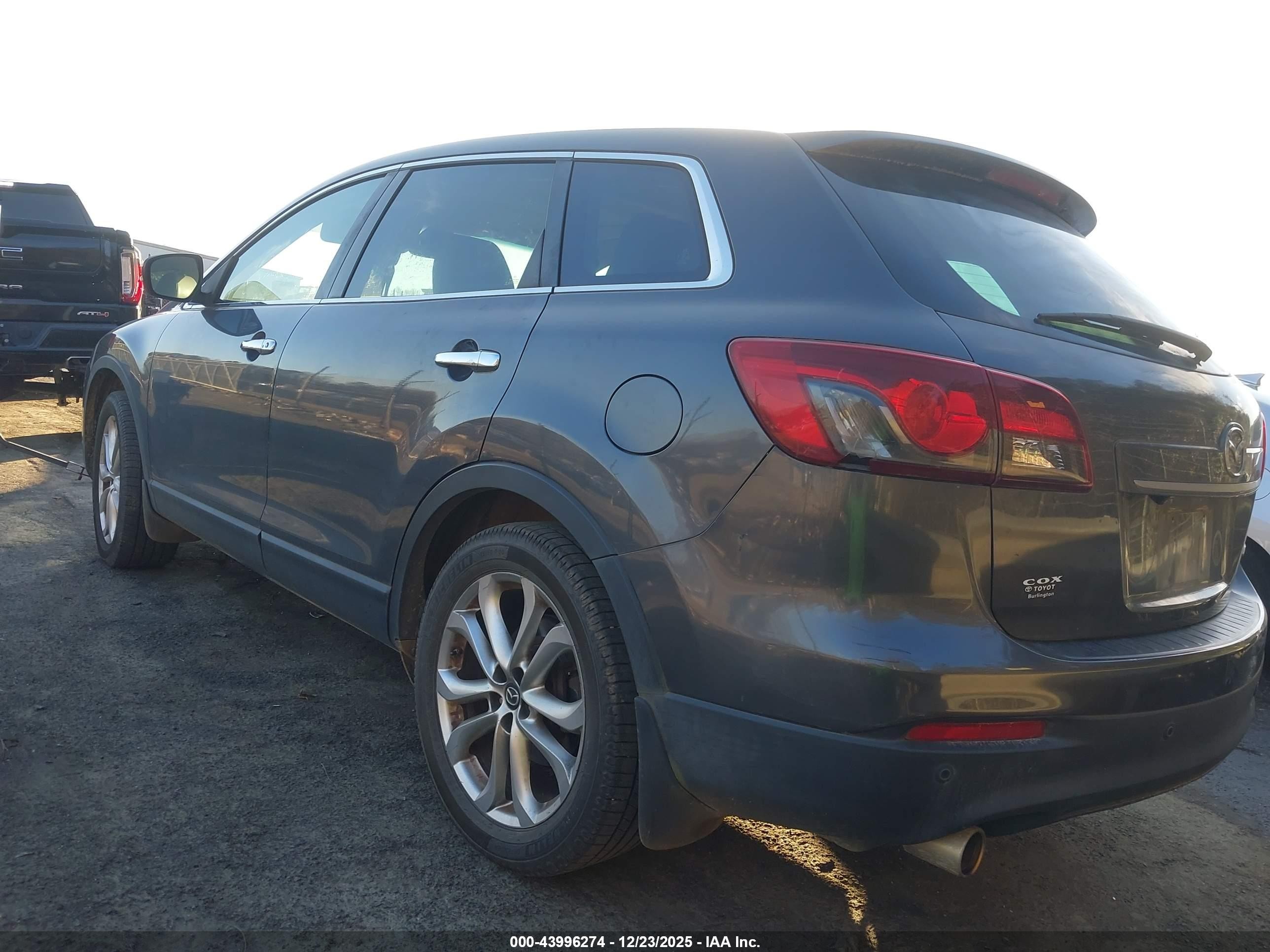 2013 Mazda Cx-9 Grand Touring Gray vin: JM3TB2DA4D0408987