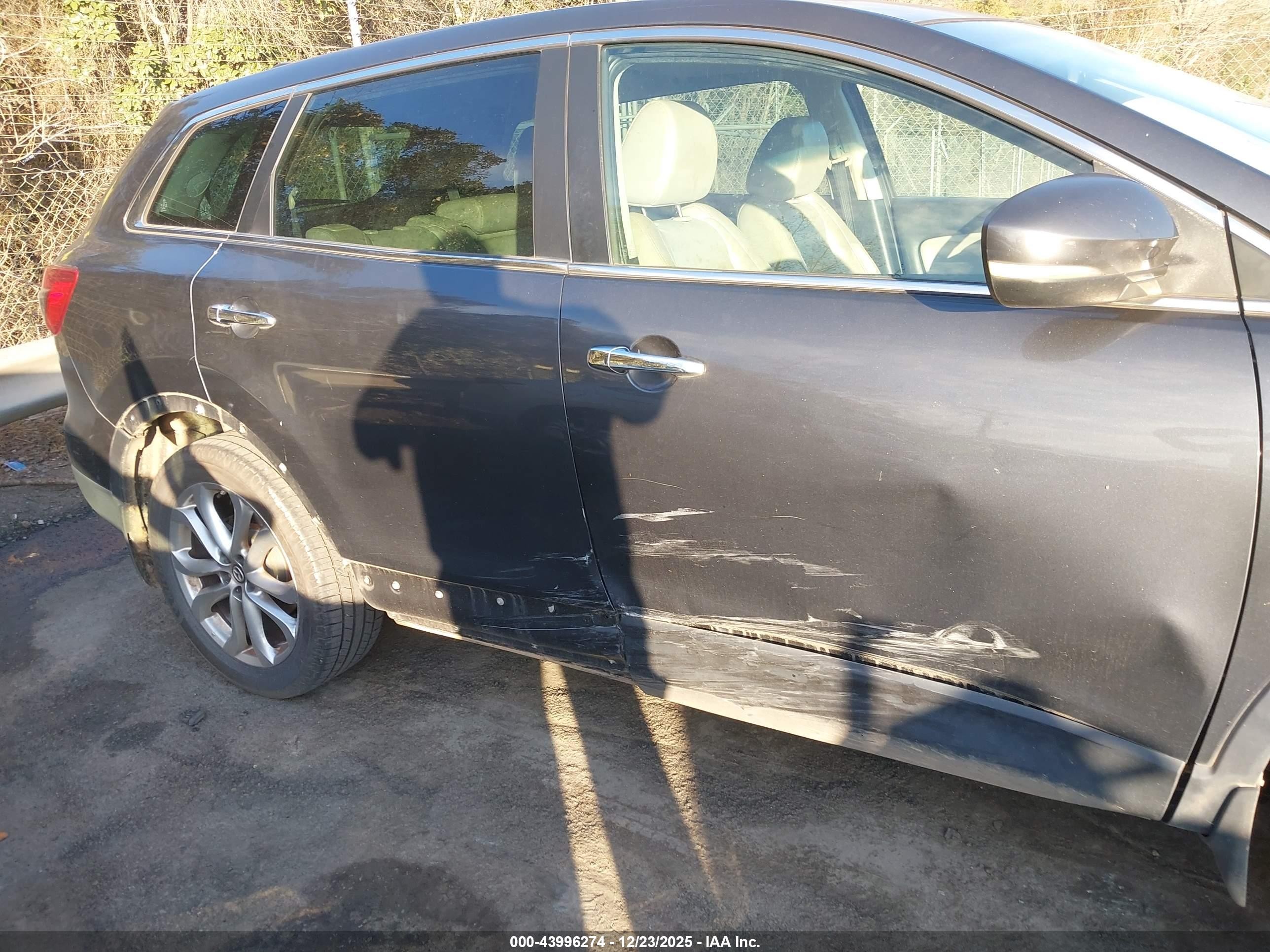 2013 Mazda Cx-9 Grand Touring Gray vin: JM3TB2DA4D0408987