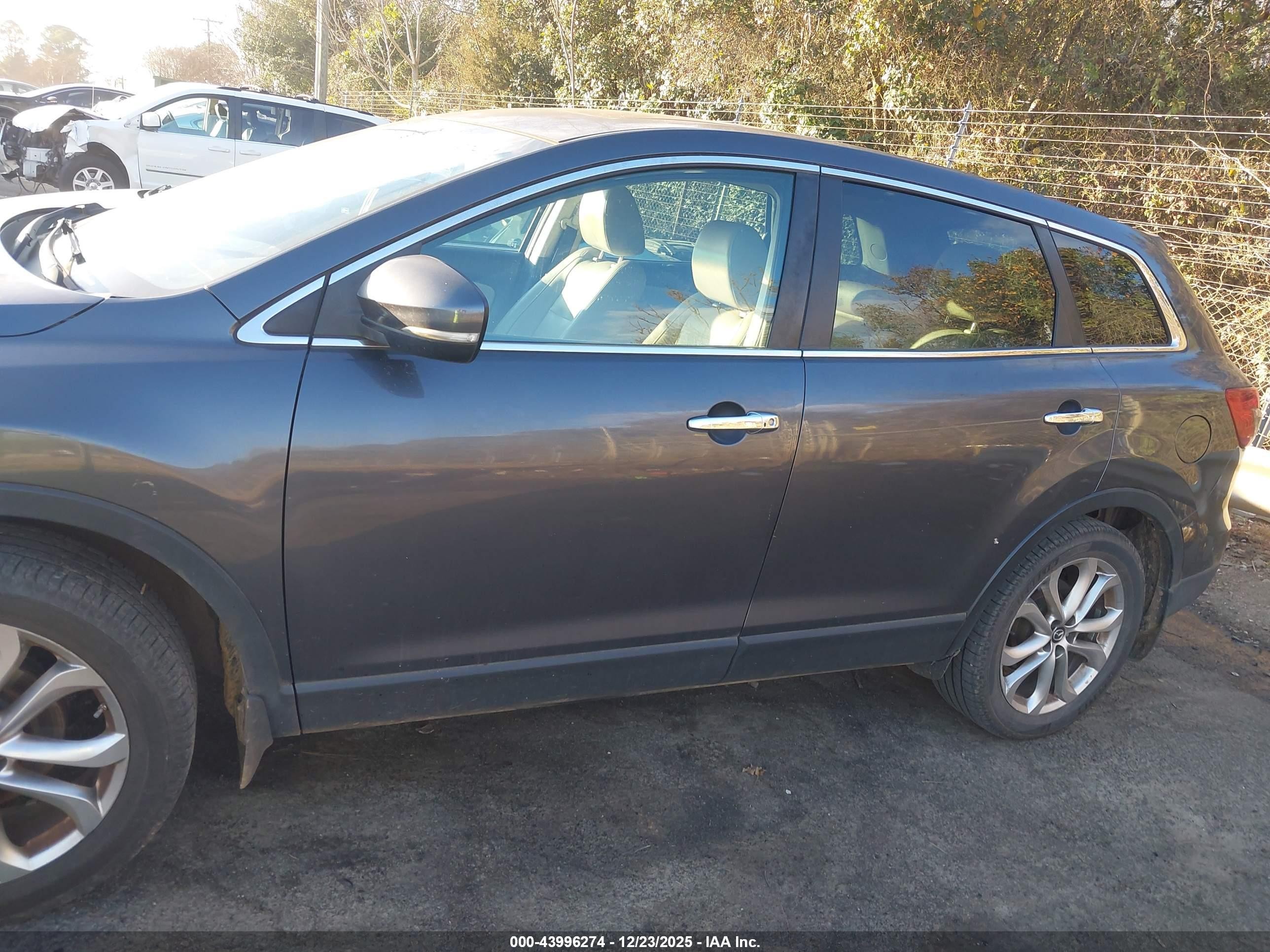 2013 Mazda Cx-9 Grand Touring Gray vin: JM3TB2DA4D0408987