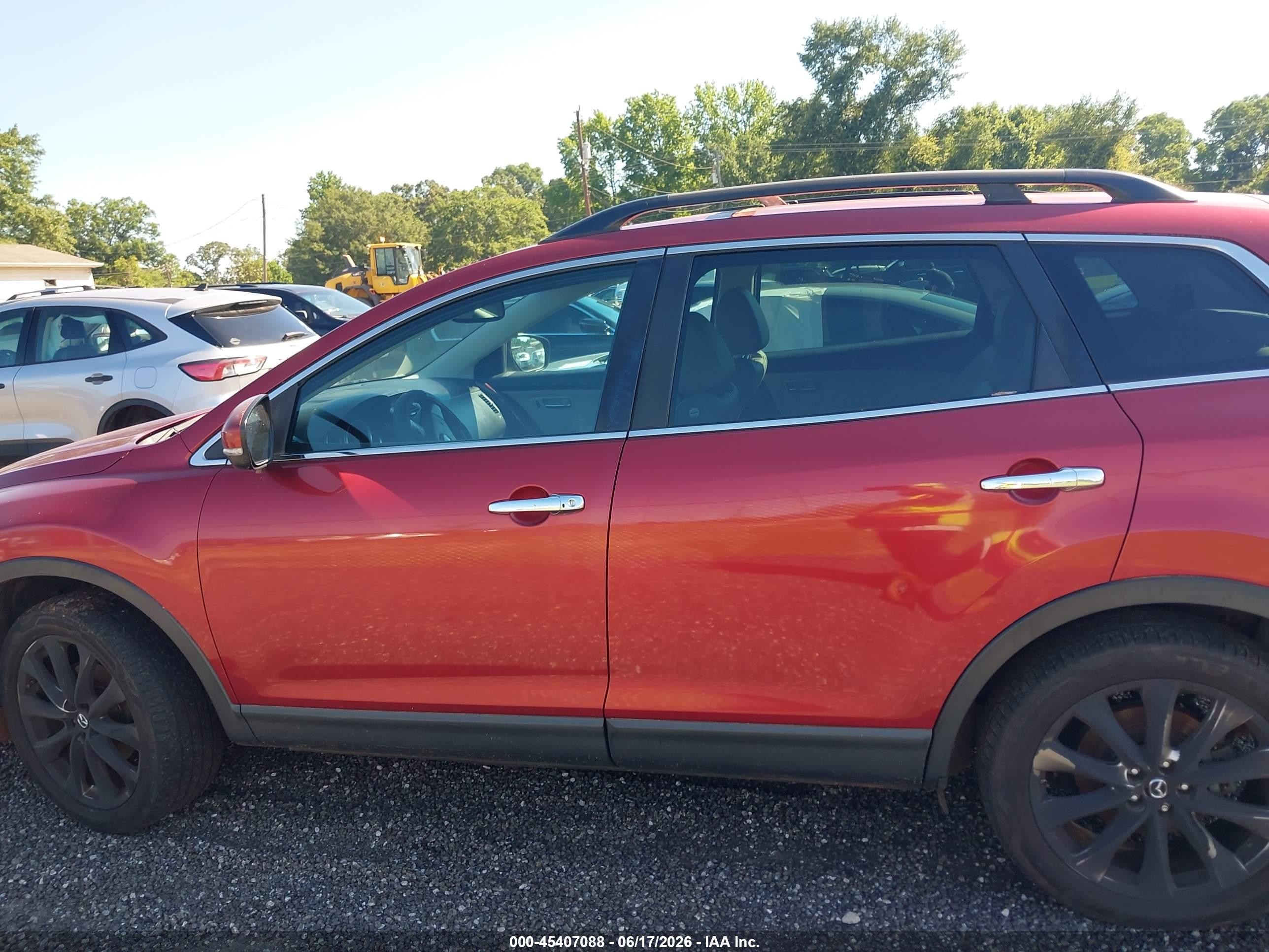 2015 Mazda Cx-9 Grand Touring Red vin: JM3TB2DA4F0463586