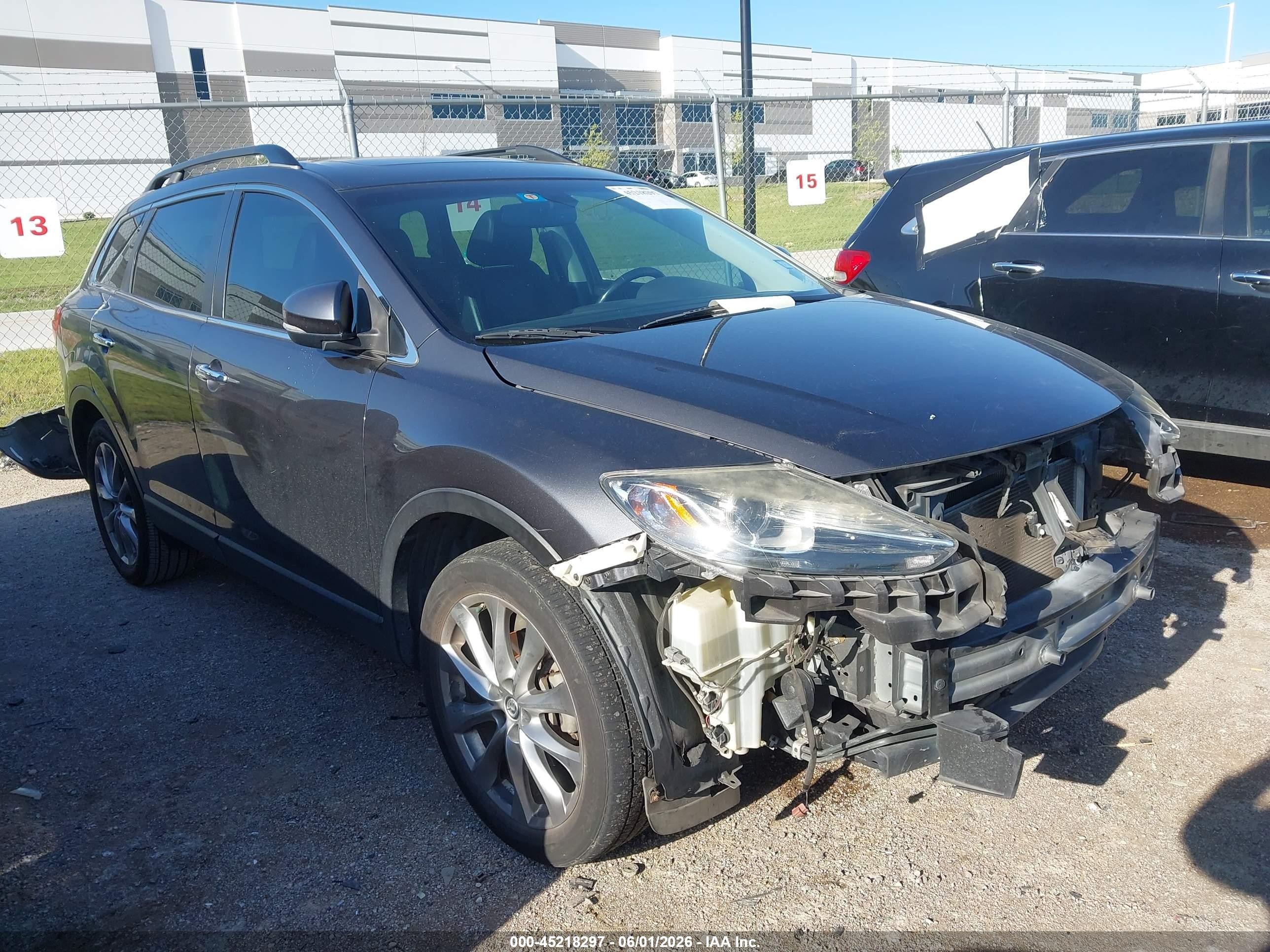 2014 Mazda Cx-9 Grand Touring Серый vin: JM3TB2DA5E0446861