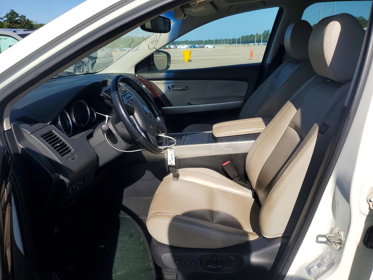 2015 Mazda Cx-9 Grand Touring White vin: JM3TB2DA5F0460003