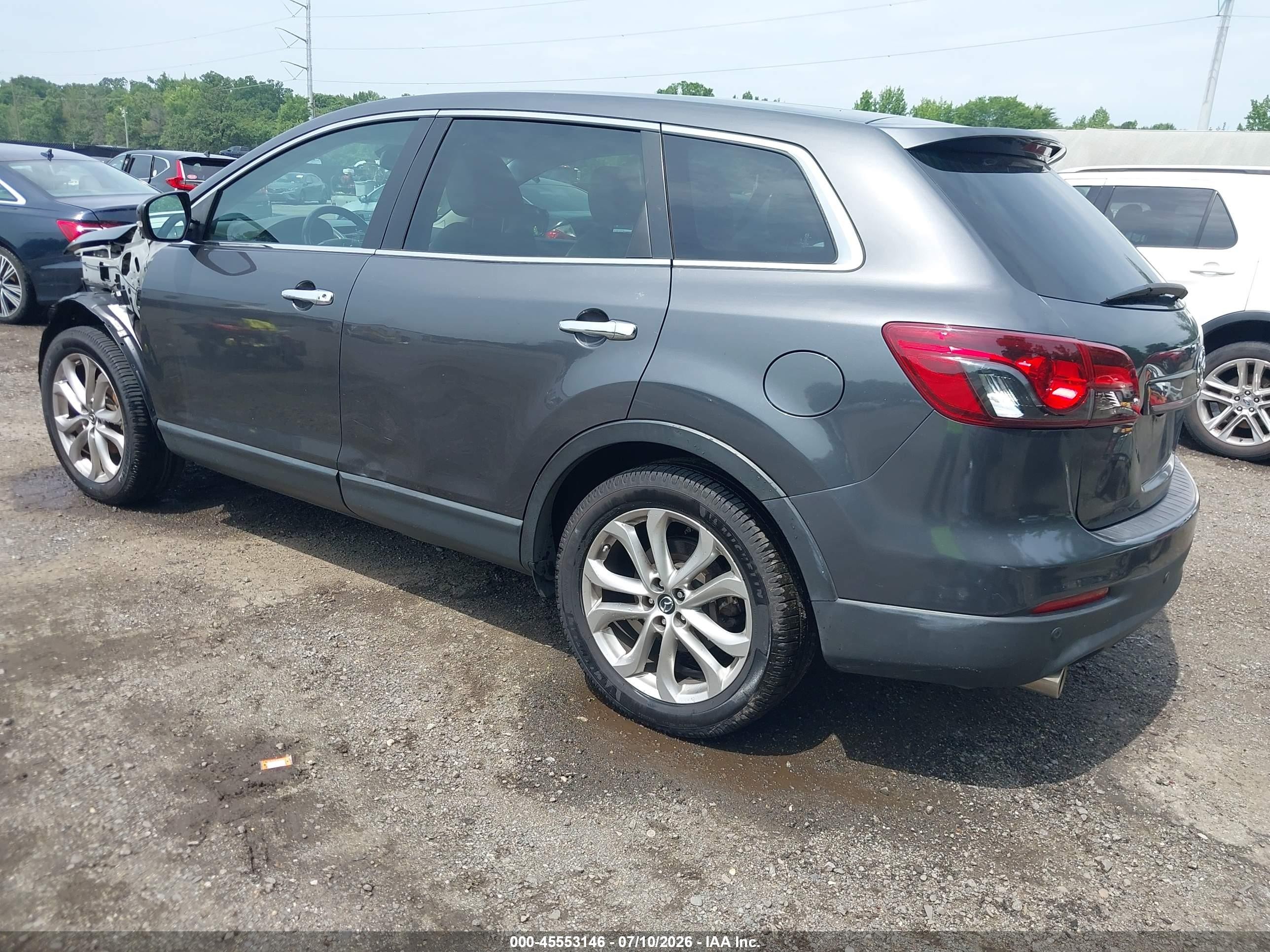 2013 Mazda Cx-9 Grand Touring Gray vin: JM3TB2DA6D0402642