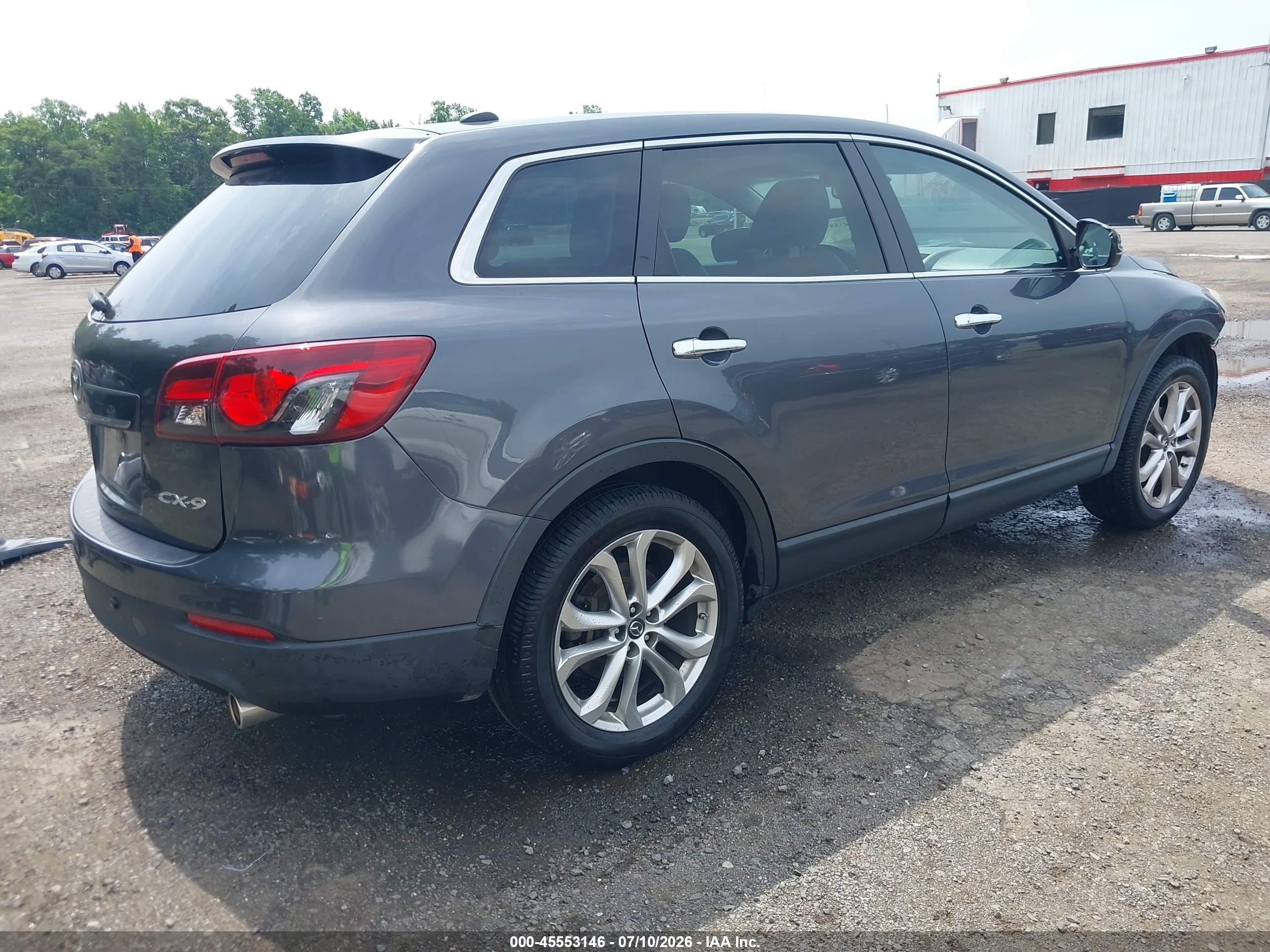 2013 Mazda Cx-9 Grand Touring Gray vin: JM3TB2DA6D0402642
