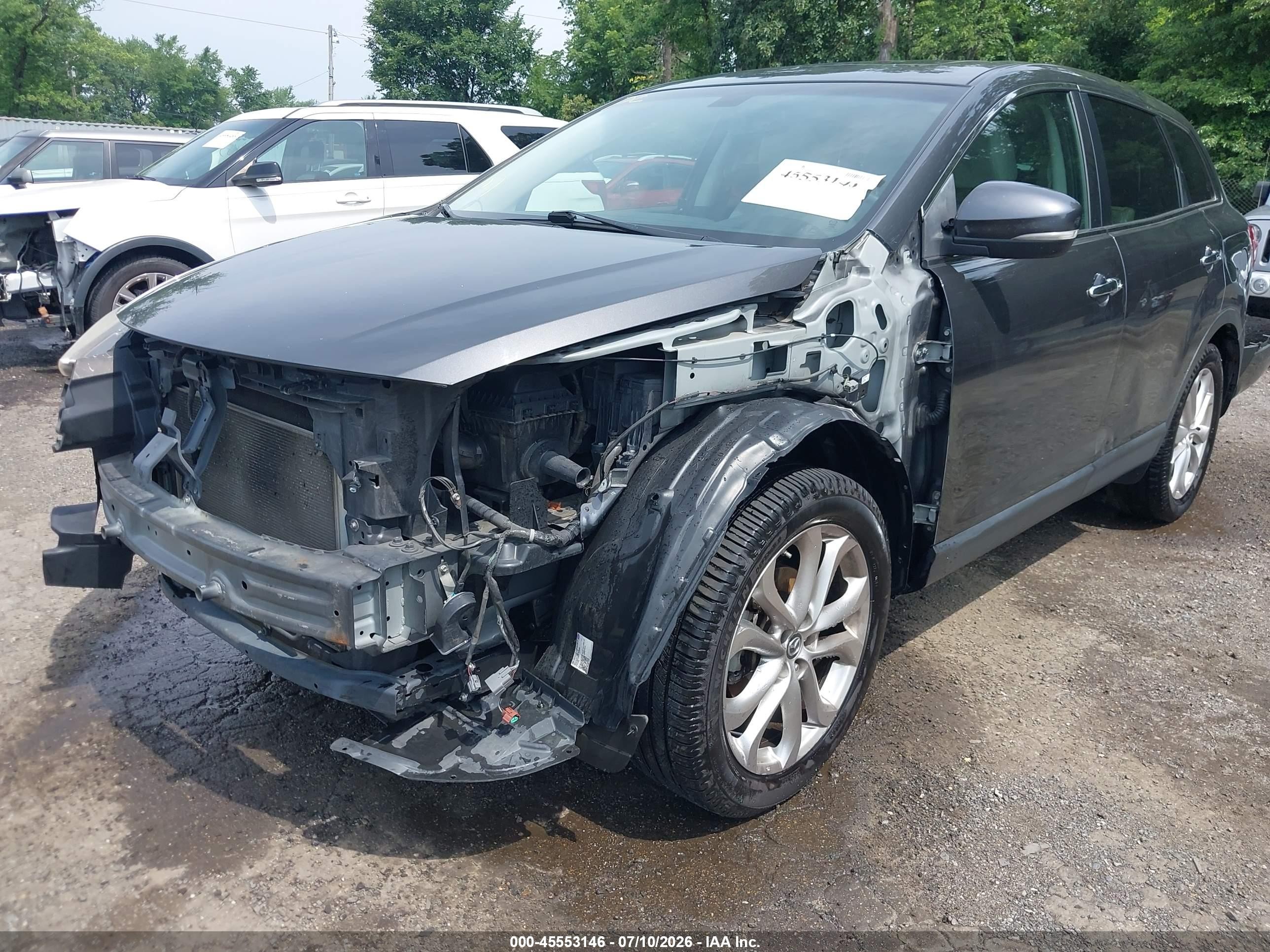 2013 Mazda Cx-9 Grand Touring Gray vin: JM3TB2DA6D0402642