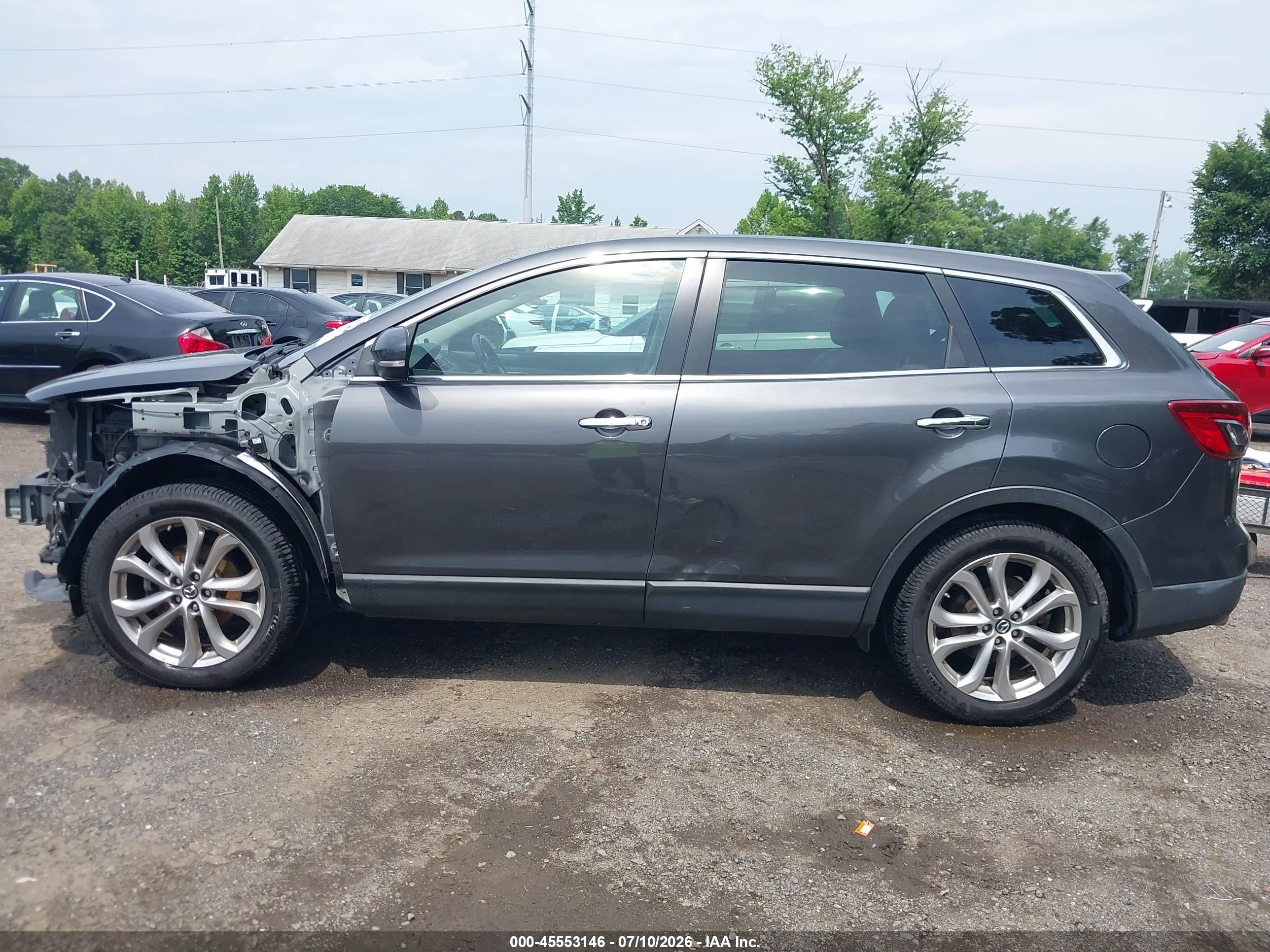 2013 Mazda Cx-9 Grand Touring Gray vin: JM3TB2DA6D0402642