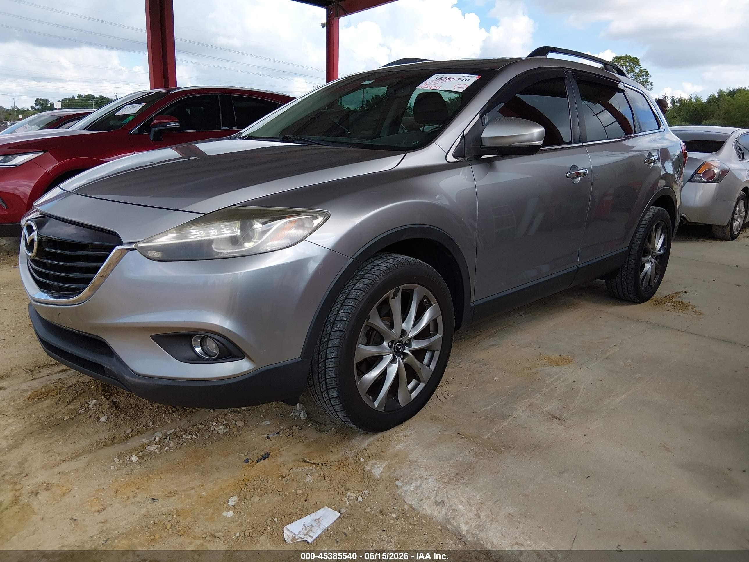 2014 Mazda Cx-9 Grand Touring Серый vin: JM3TB2DA6E0429227