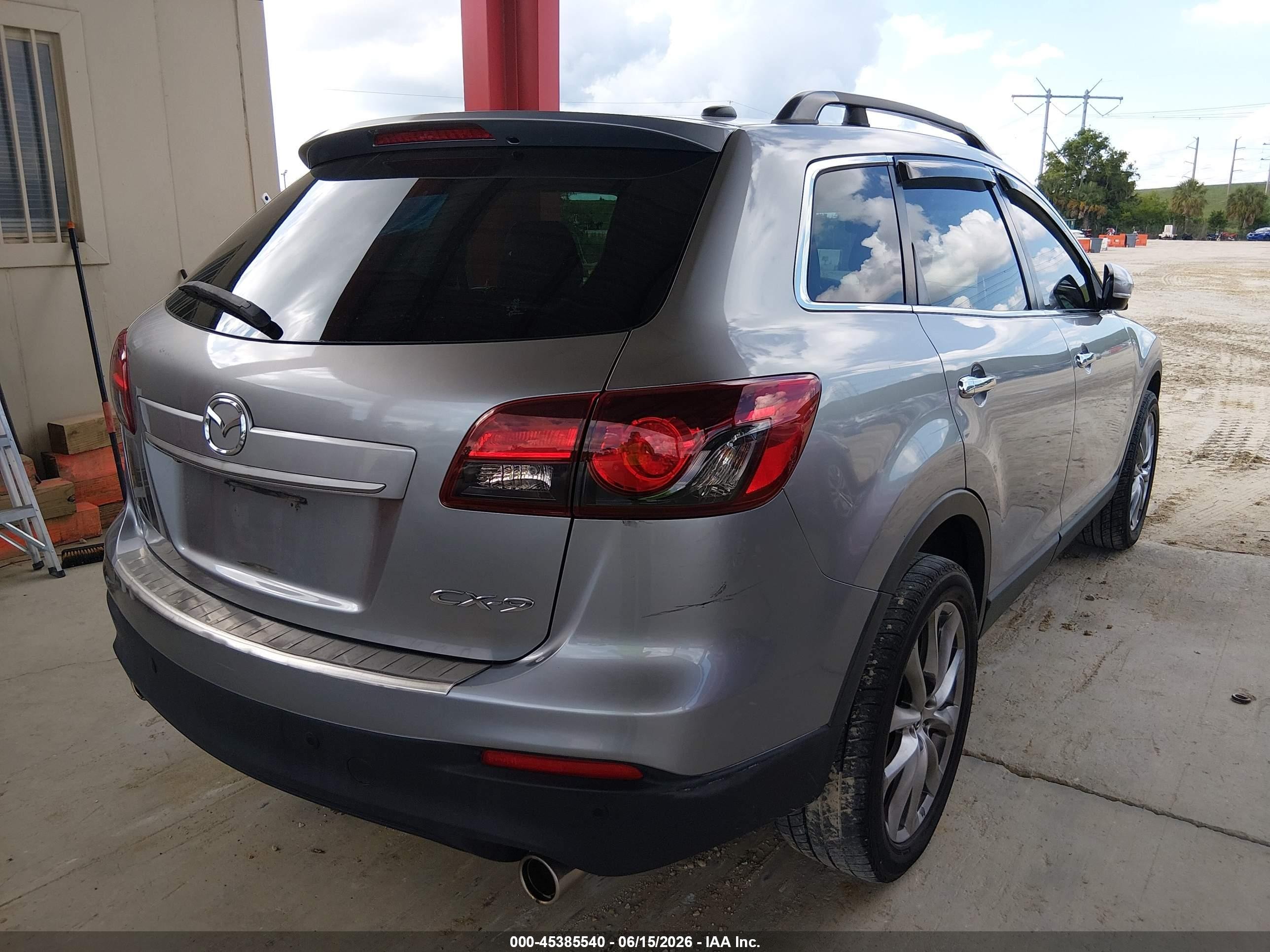 2014 Mazda Cx-9 Grand Touring Серый vin: JM3TB2DA6E0429227