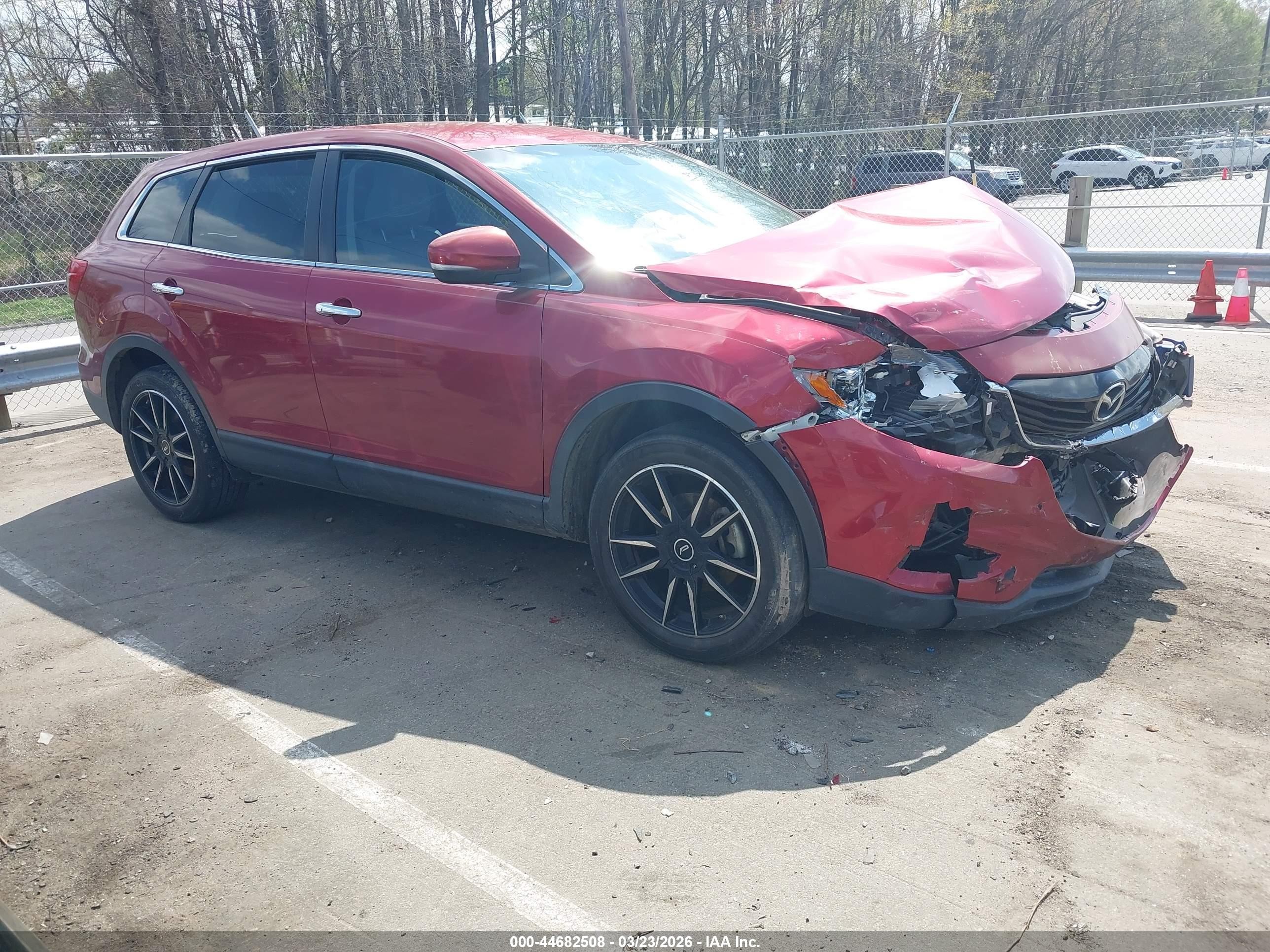 2014 Mazda Cx-9 Grand Touring Red vin: JM3TB2DA6E0442401