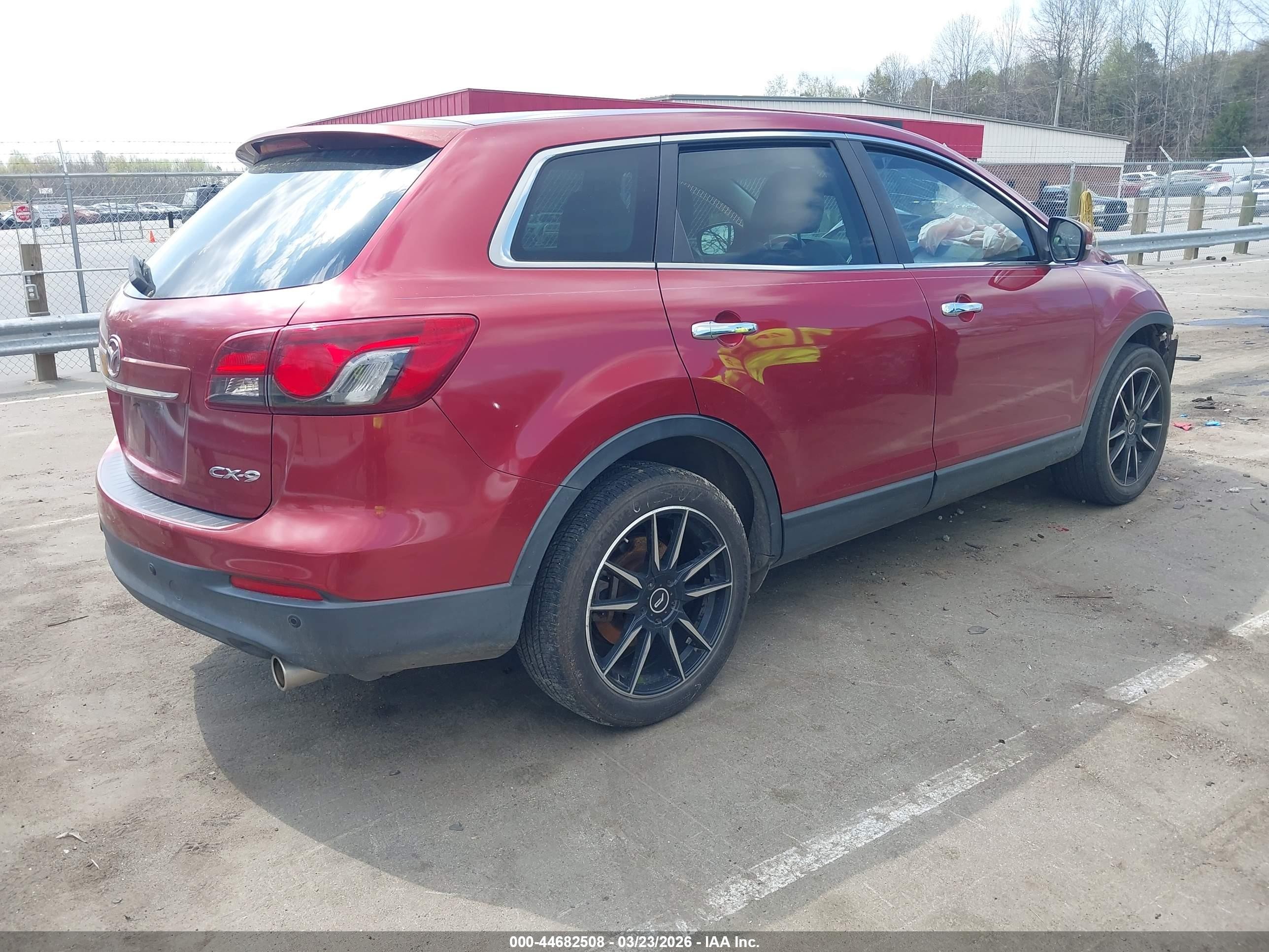 2014 Mazda Cx-9 Grand Touring Red vin: JM3TB2DA6E0442401