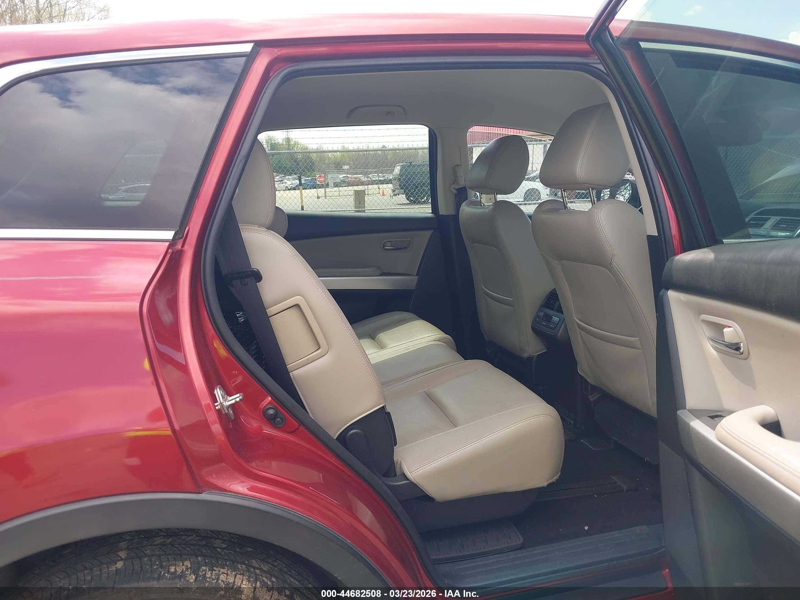 2014 Mazda Cx-9 Grand Touring Red vin: JM3TB2DA6E0442401