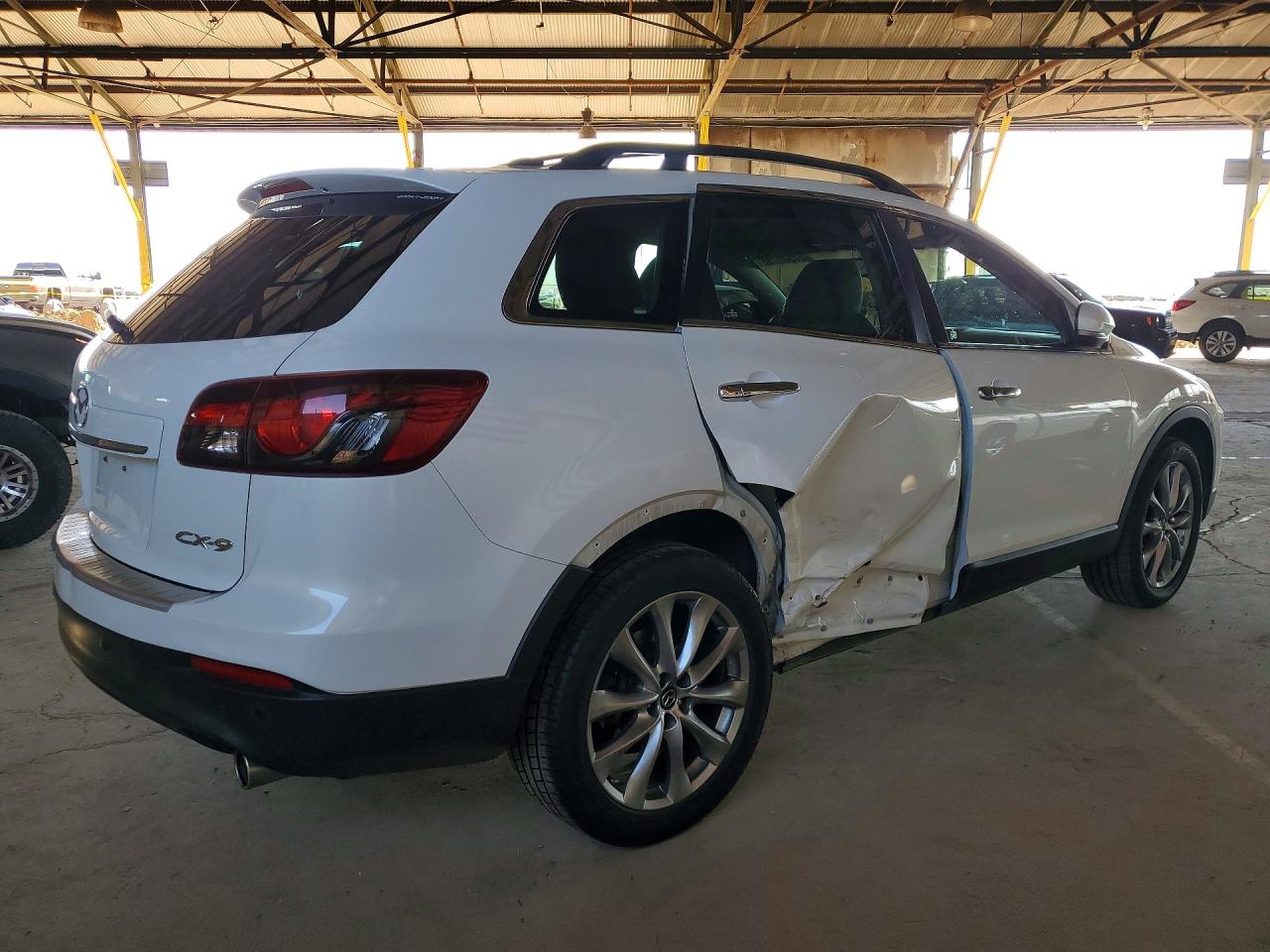 2015 Mazda Cx-9 White vin: JM3TB2DA6F0448474