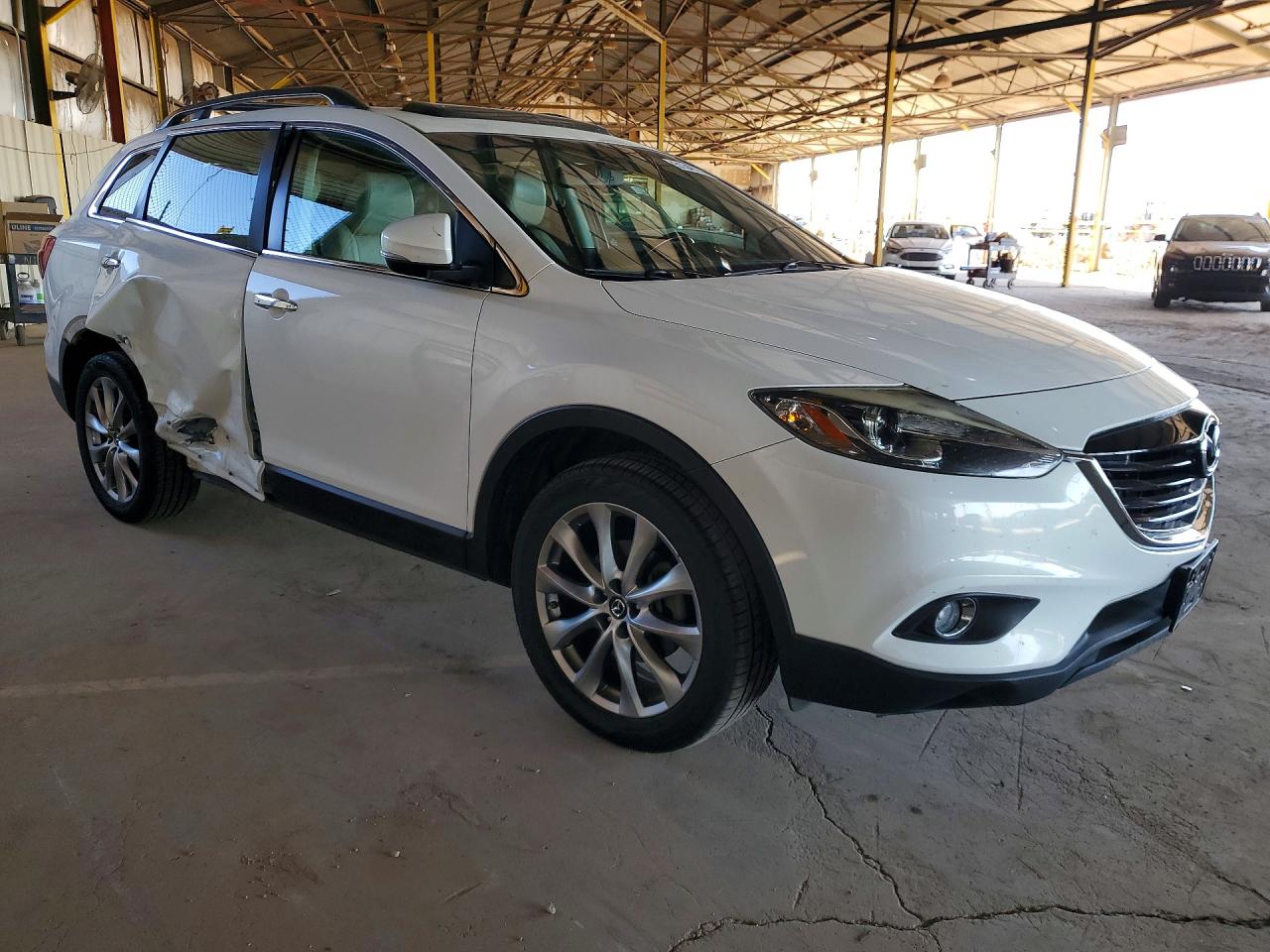 2015 Mazda Cx-9 White vin: JM3TB2DA6F0448474