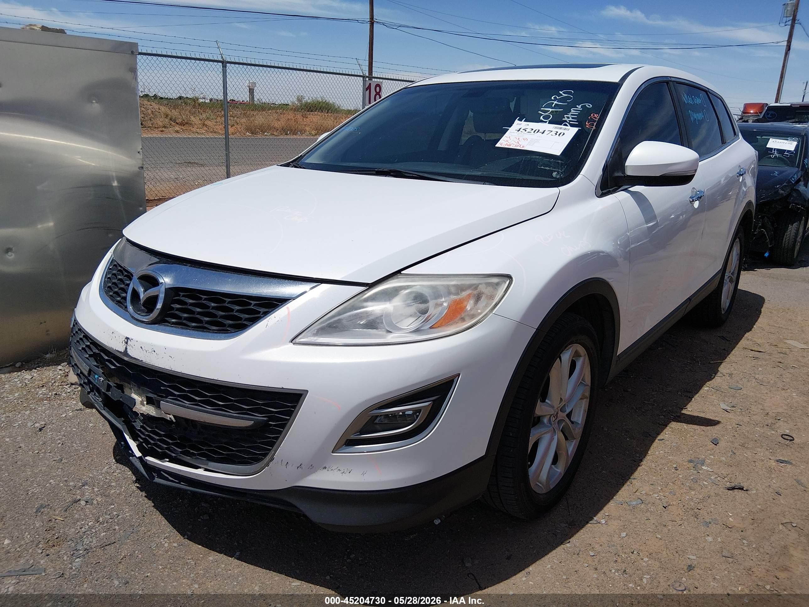 2011 Mazda Cx-9 Grand Touring White vin: JM3TB2DA7B0300344