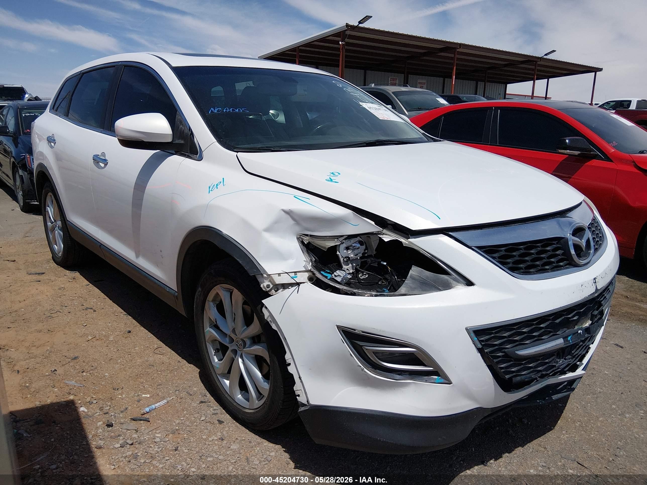 2011 Mazda Cx-9 Grand Touring White vin: JM3TB2DA7B0300344