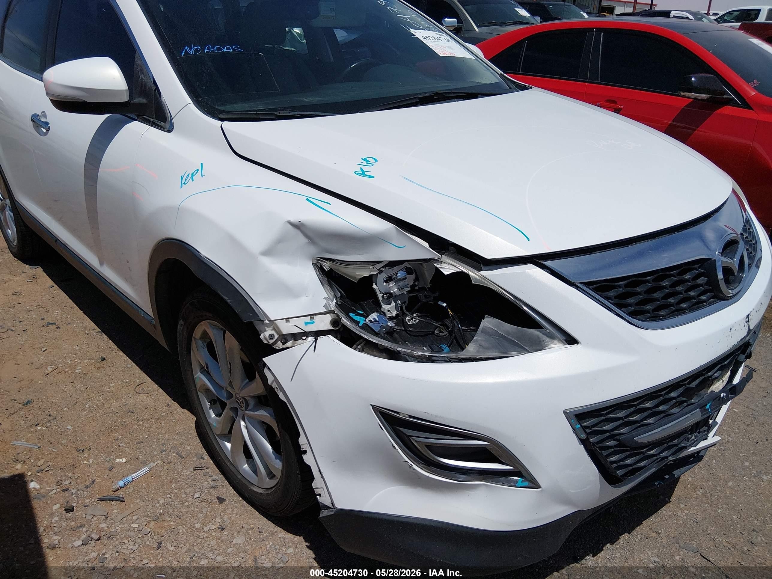 2011 Mazda Cx-9 Grand Touring White vin: JM3TB2DA7B0300344