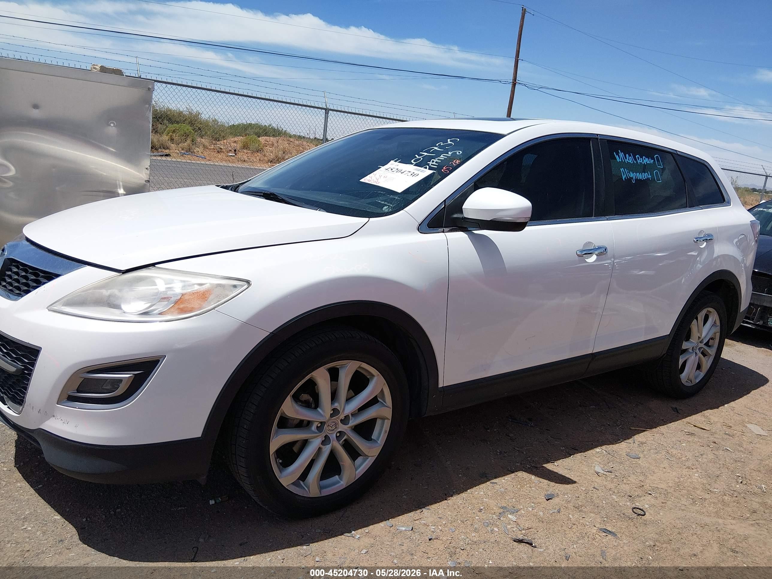 2011 Mazda Cx-9 Grand Touring White vin: JM3TB2DA7B0300344