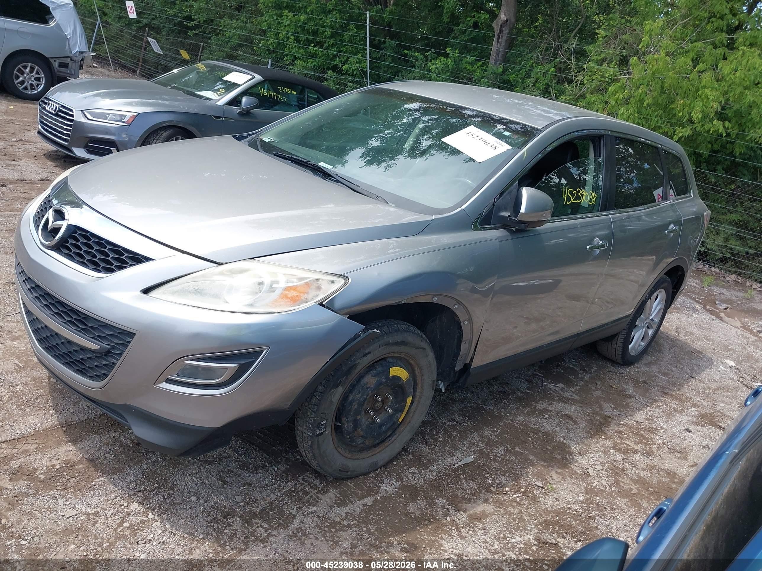 2011 Mazda Cx-9 Grand Touring Silver vin: JM3TB2DA7B0315040