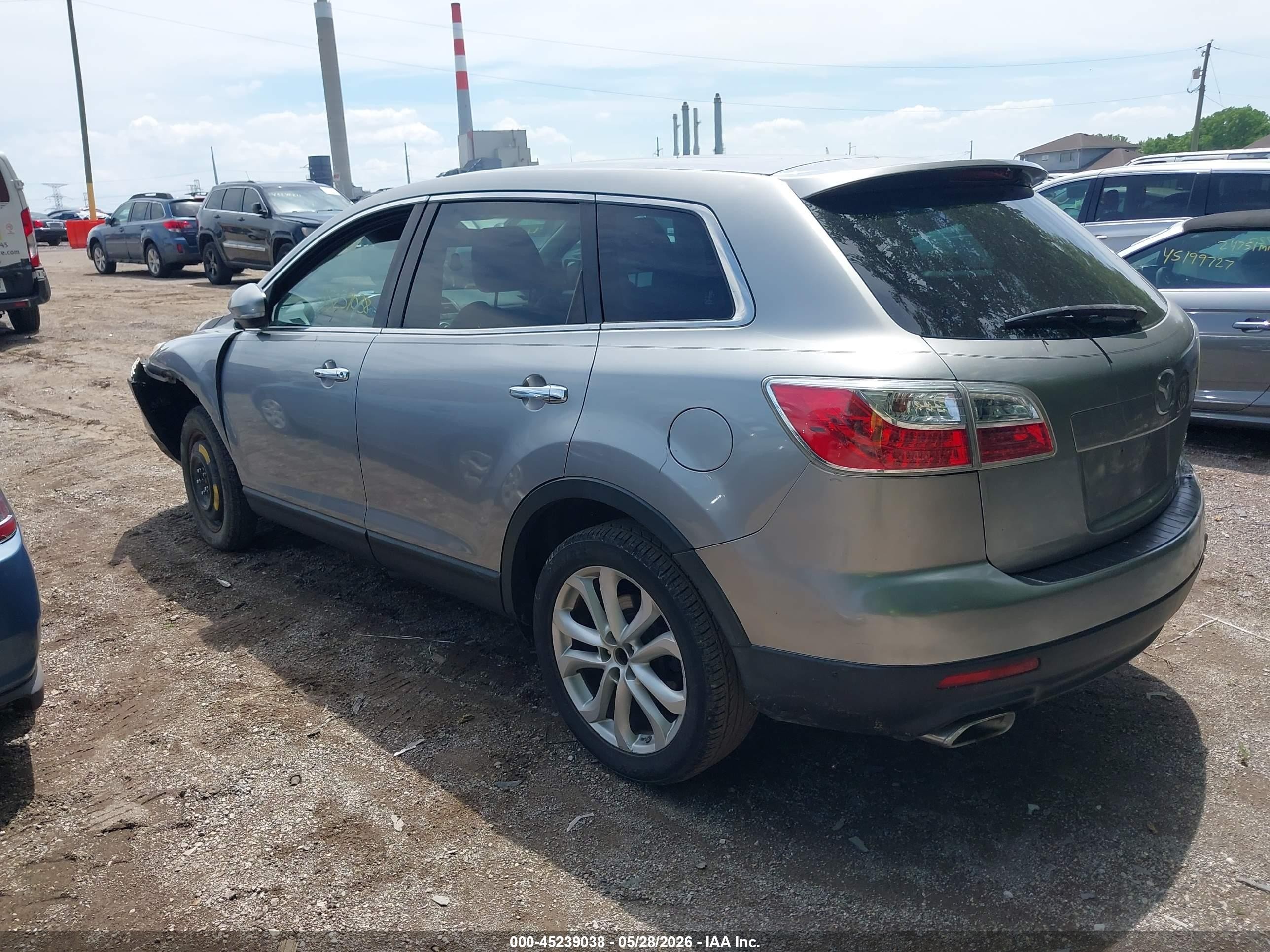 2011 Mazda Cx-9 Grand Touring Silver vin: JM3TB2DA7B0315040