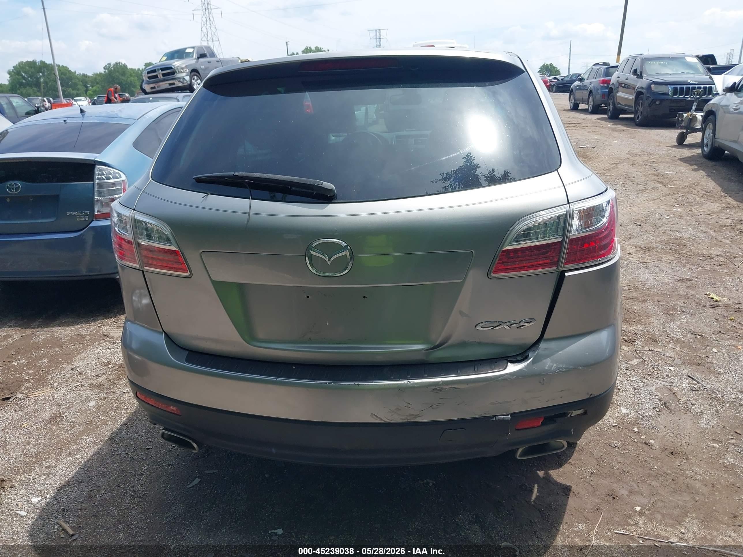 2011 Mazda Cx-9 Grand Touring Silver vin: JM3TB2DA7B0315040