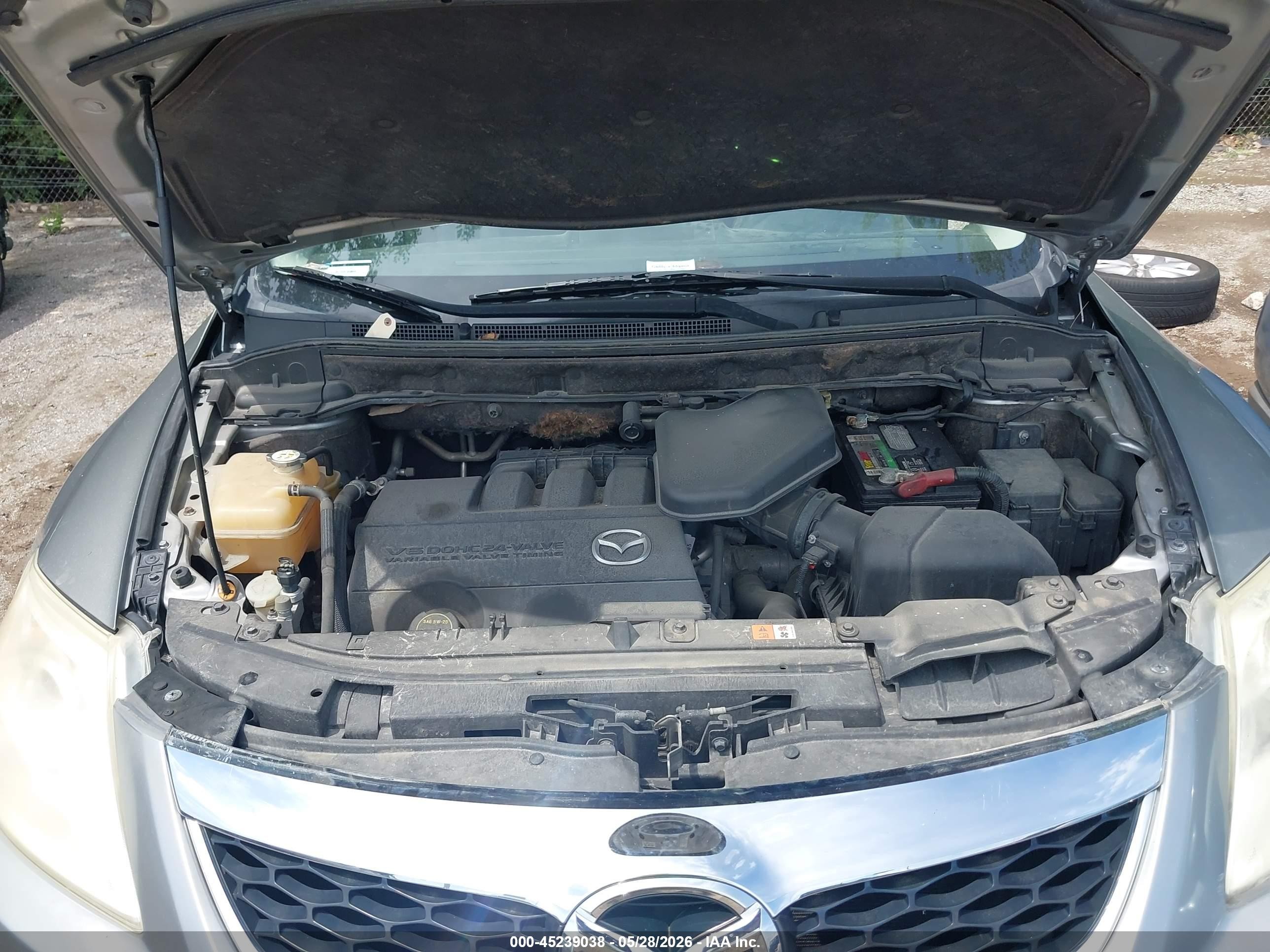 2011 Mazda Cx-9 Grand Touring Silver vin: JM3TB2DA7B0315040