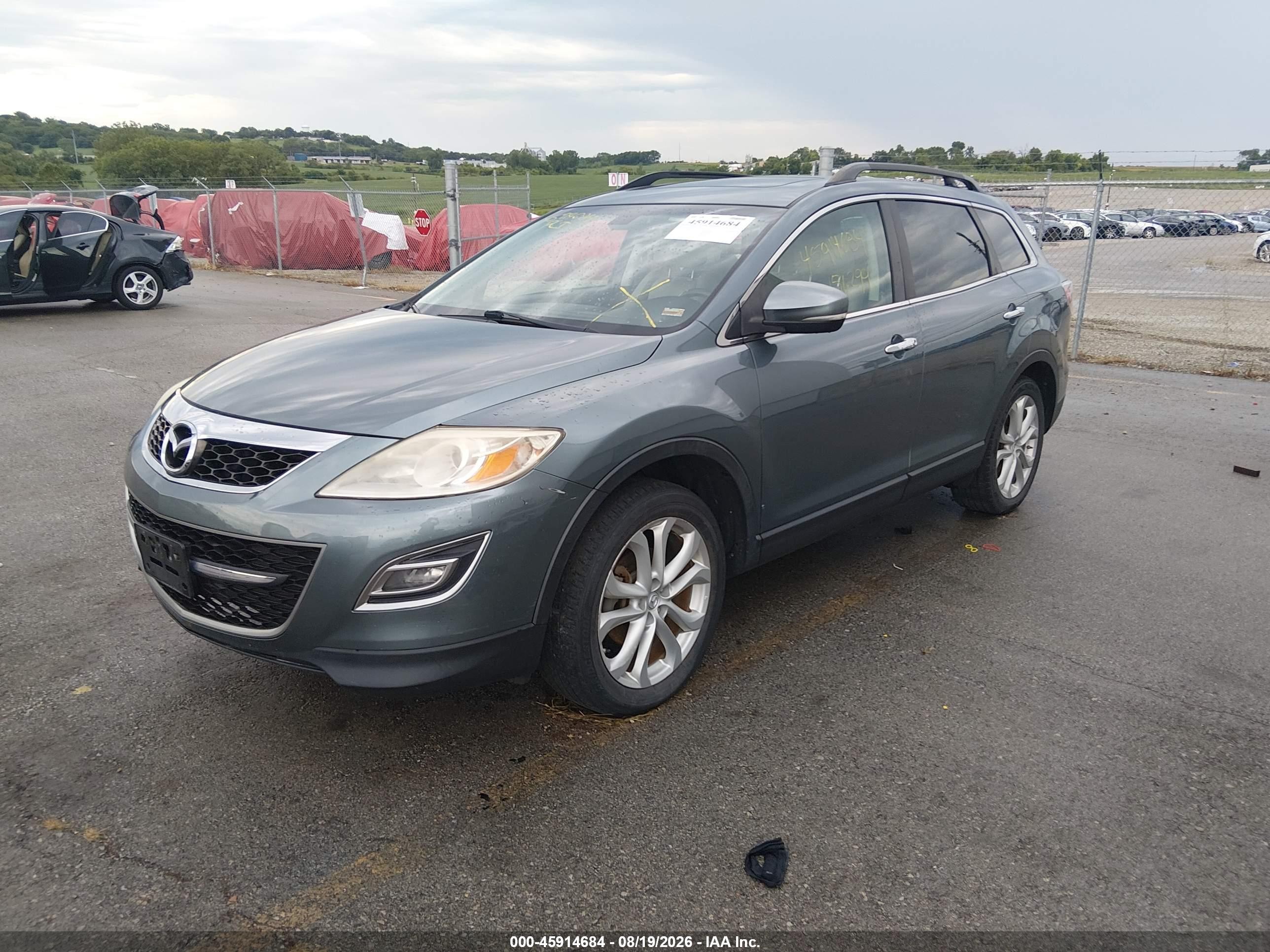 2012 Mazda Cx-9 Grand Touring Gray vin: JM3TB2DA7C0358780