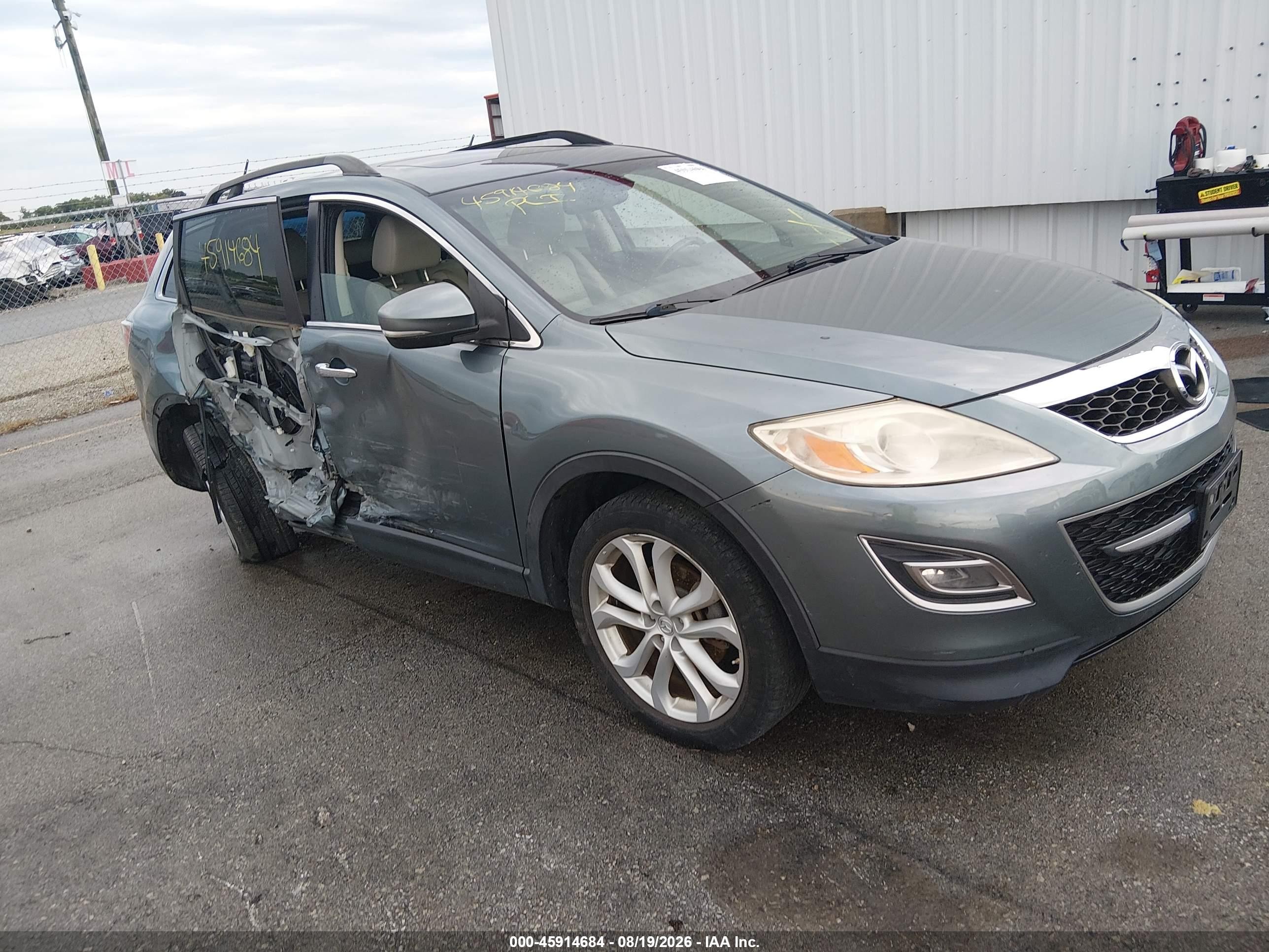 2012 Mazda Cx-9 Grand Touring Gray vin: JM3TB2DA7C0358780