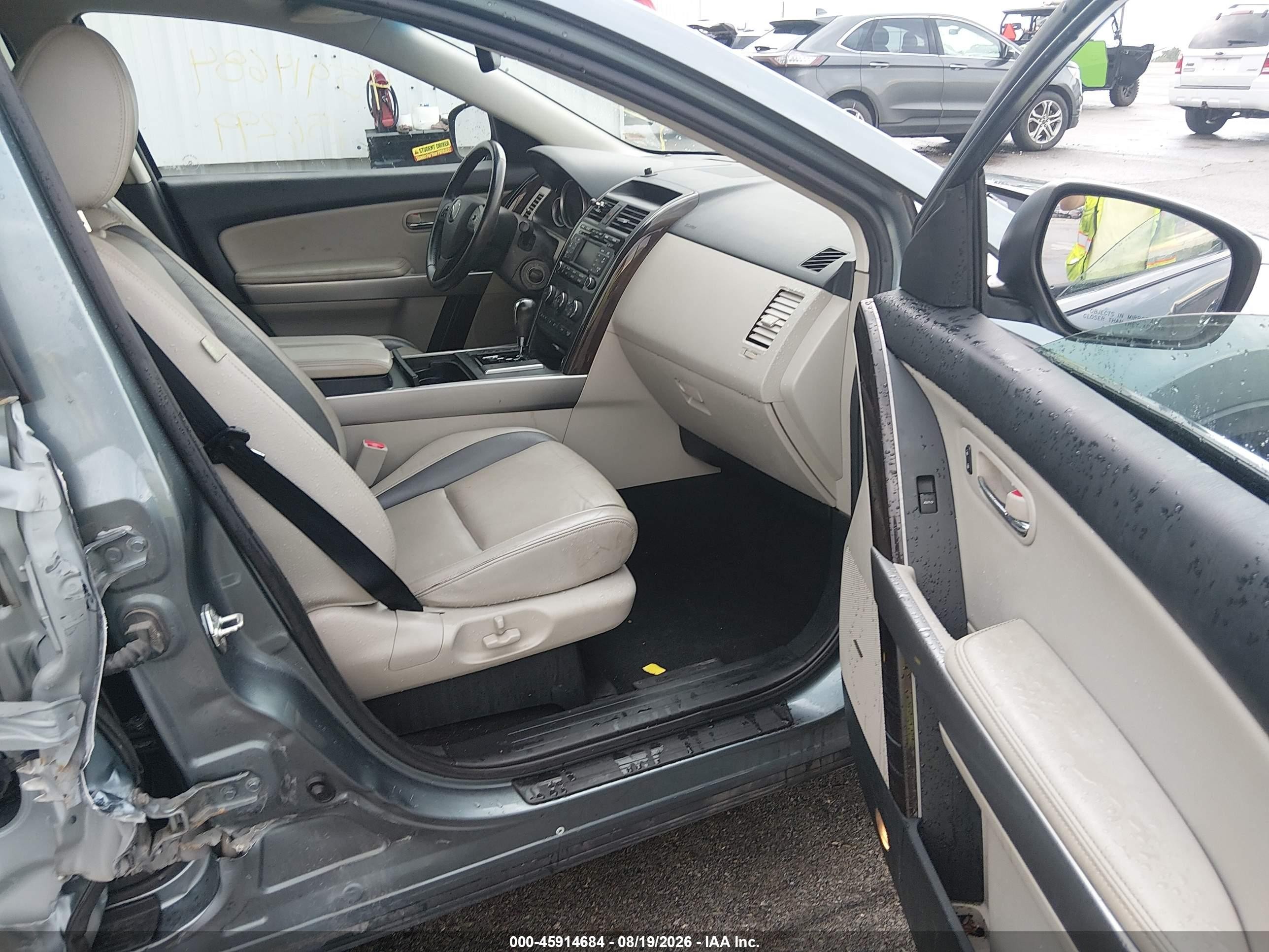 2012 Mazda Cx-9 Grand Touring Gray vin: JM3TB2DA7C0358780