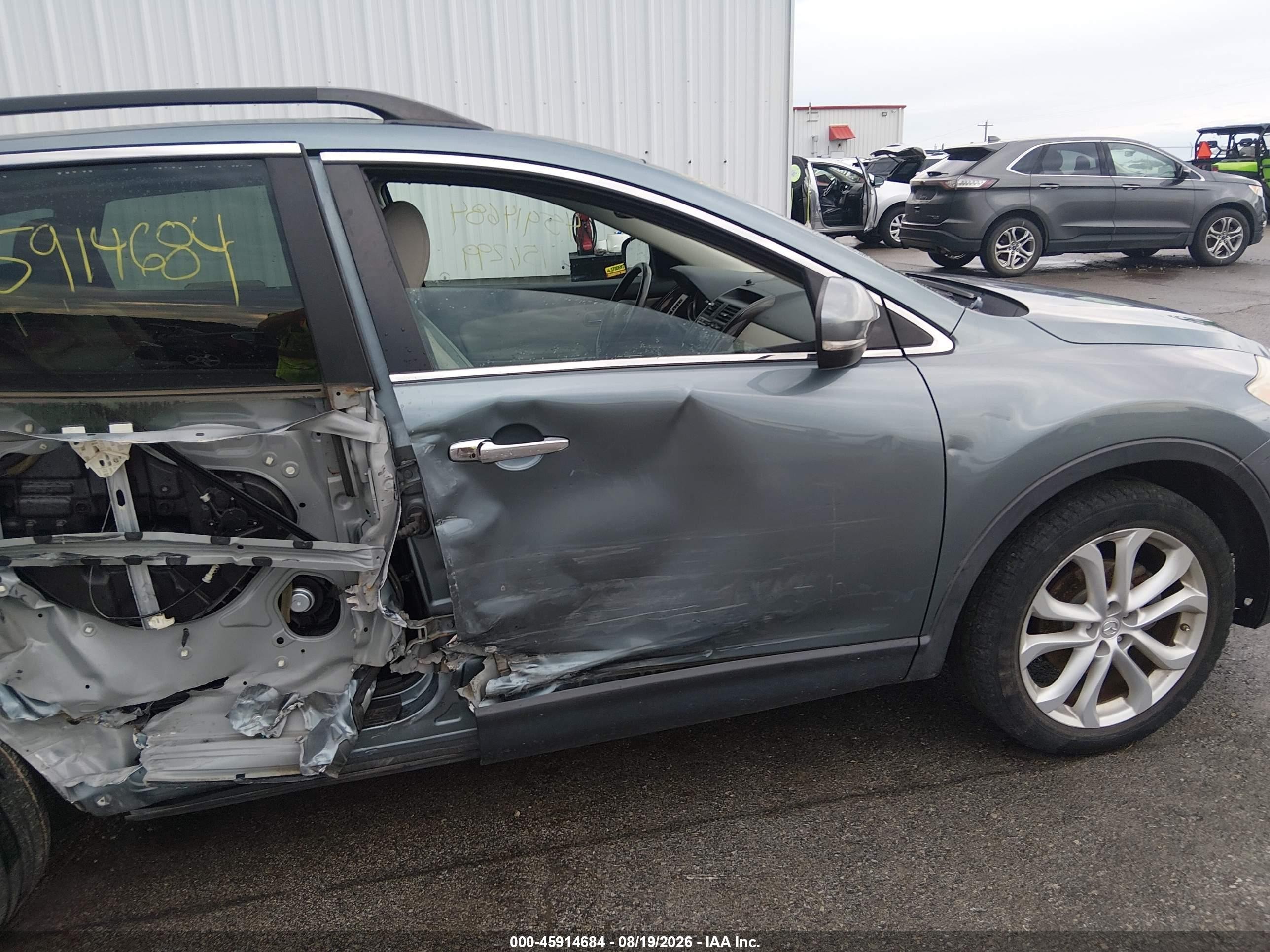 2012 Mazda Cx-9 Grand Touring Gray vin: JM3TB2DA7C0358780