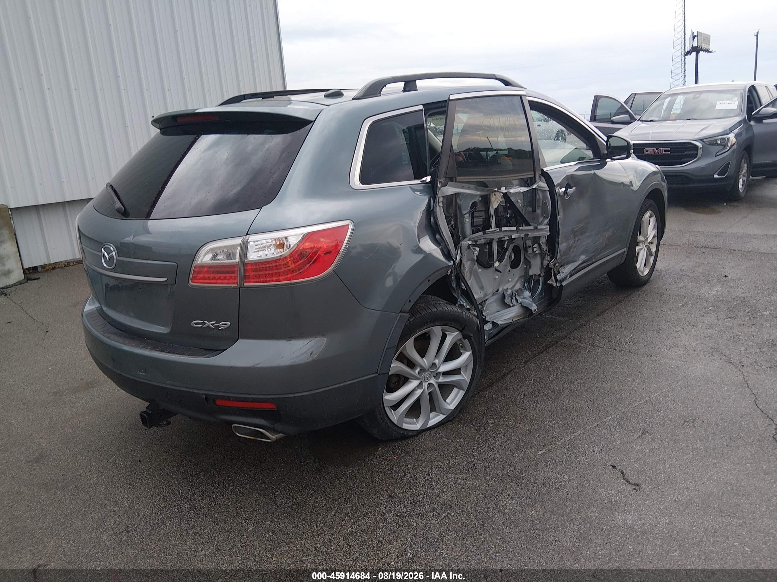 2012 Mazda Cx-9 Grand Touring Gray vin: JM3TB2DA7C0358780