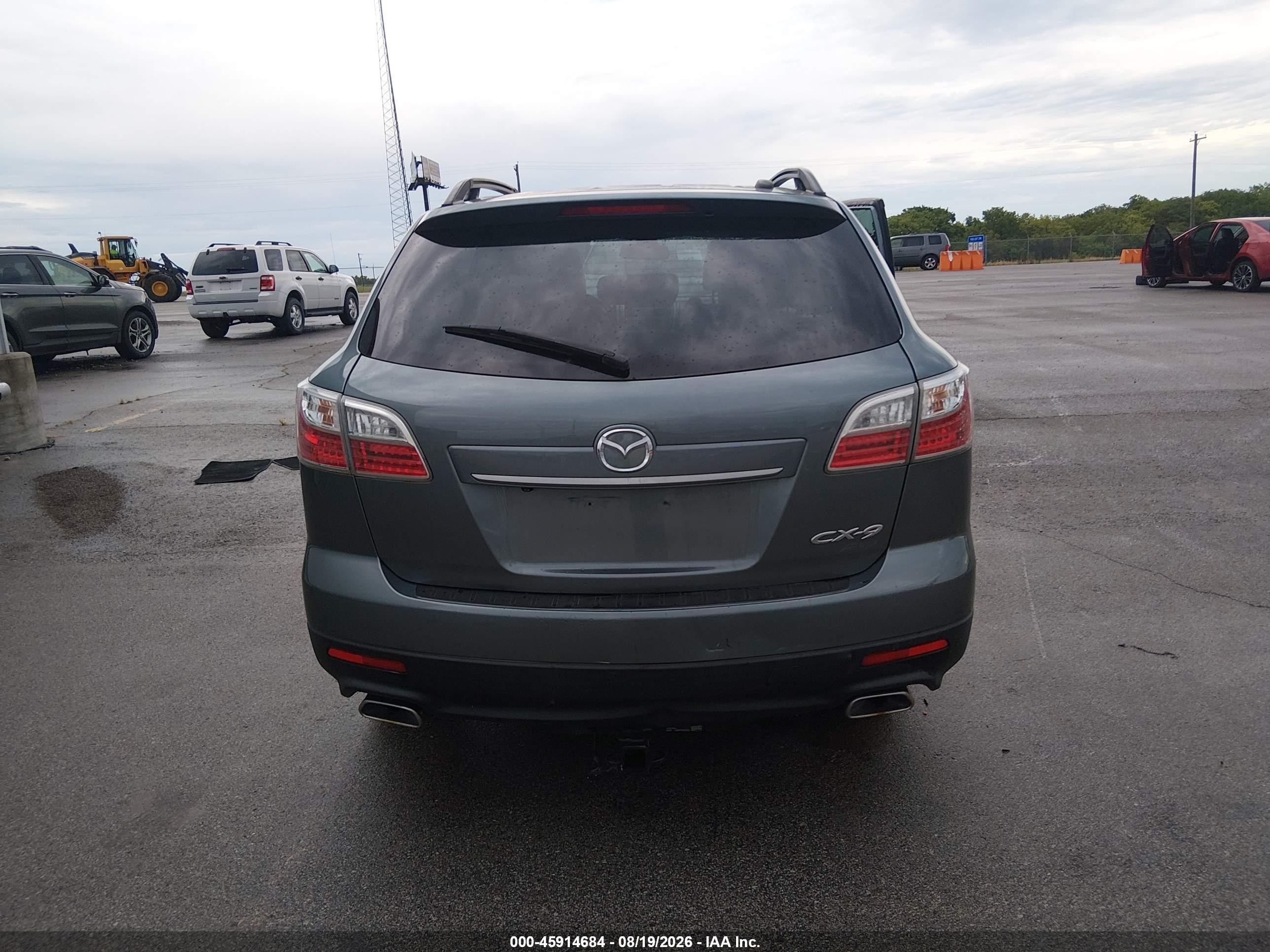 2012 Mazda Cx-9 Grand Touring Gray vin: JM3TB2DA7C0358780