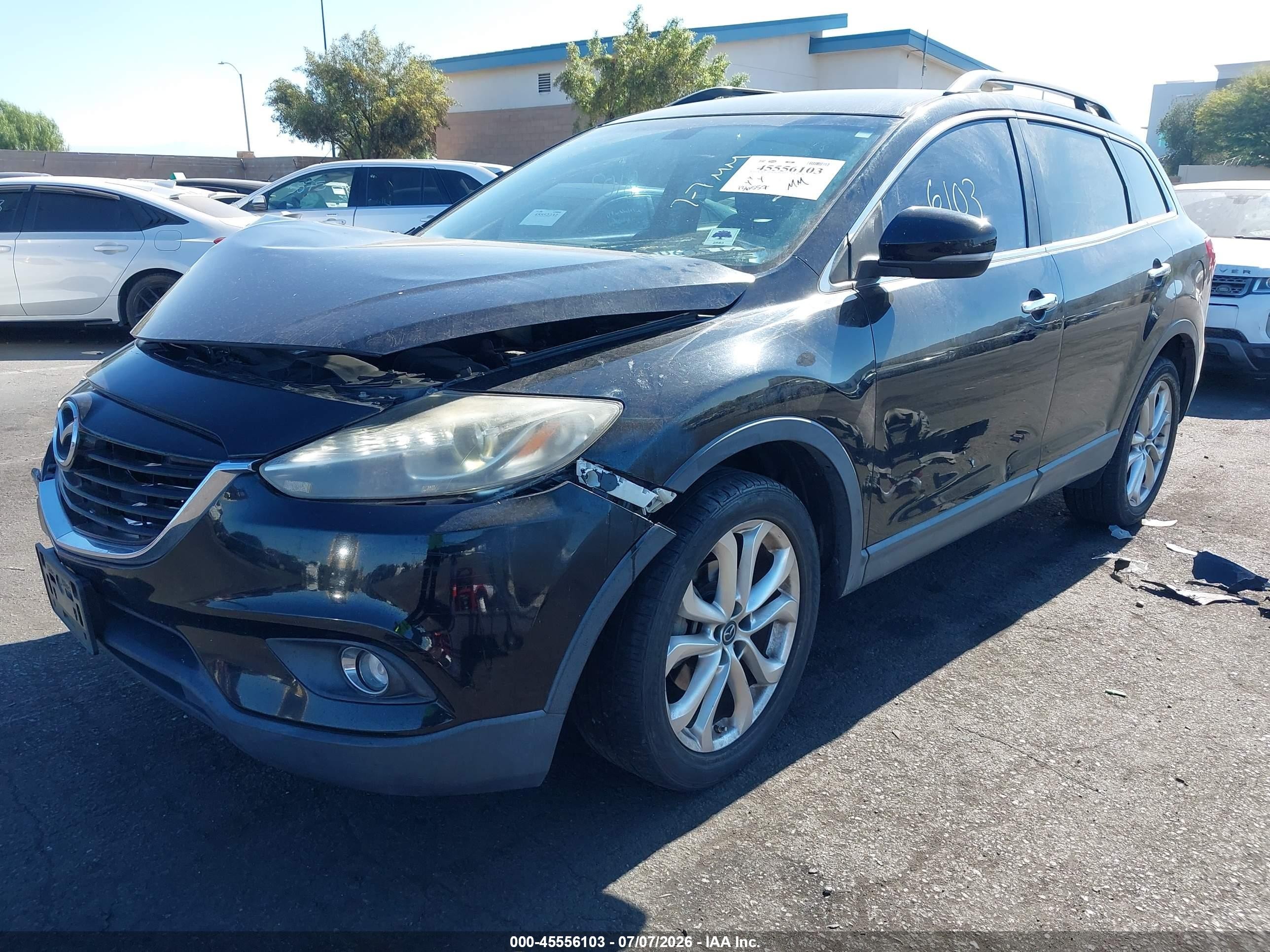 2013 Mazda Cx-9 Grand Touring Black vin: JM3TB2DA7D0421393