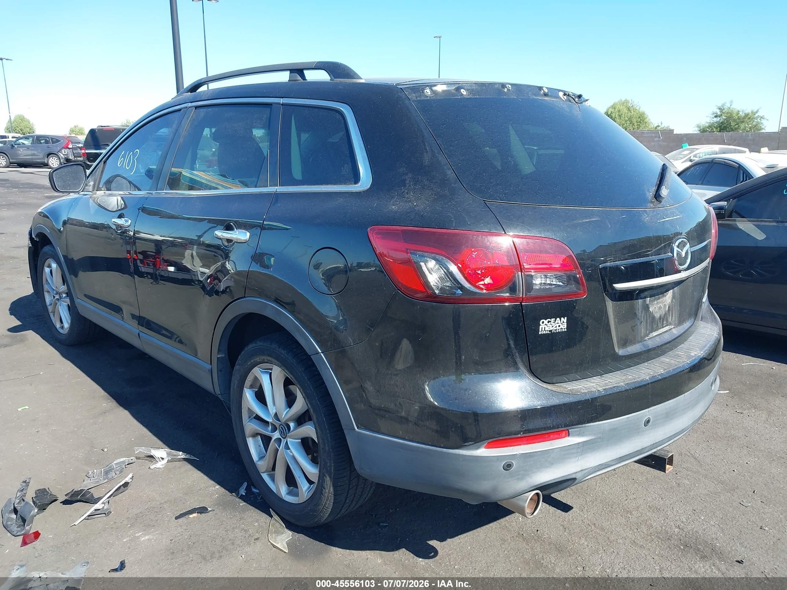 2013 Mazda Cx-9 Grand Touring Black vin: JM3TB2DA7D0421393
