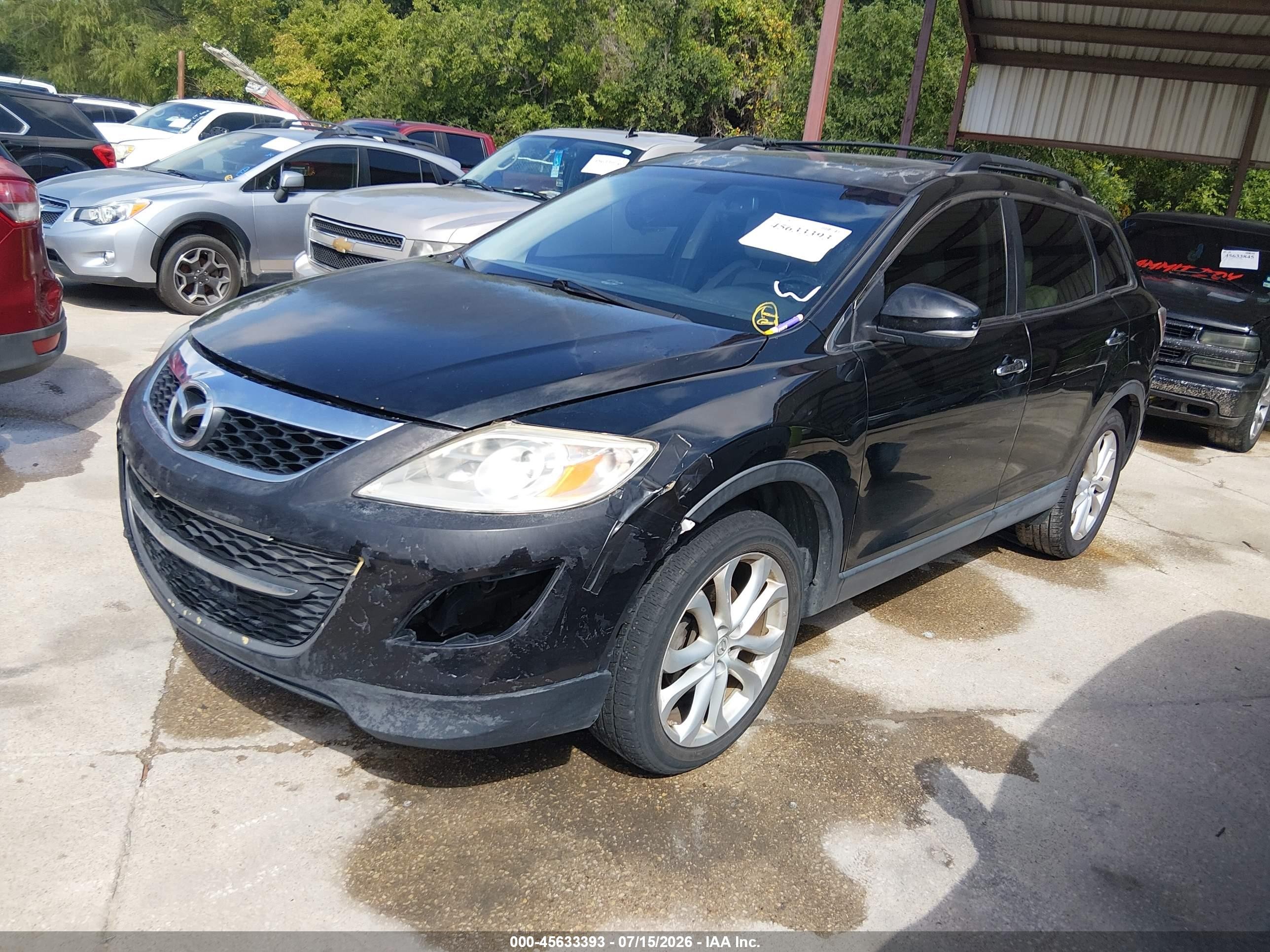 2011 Mazda Cx-9 Grand Touring Black vin: JM3TB2DA8B0319615