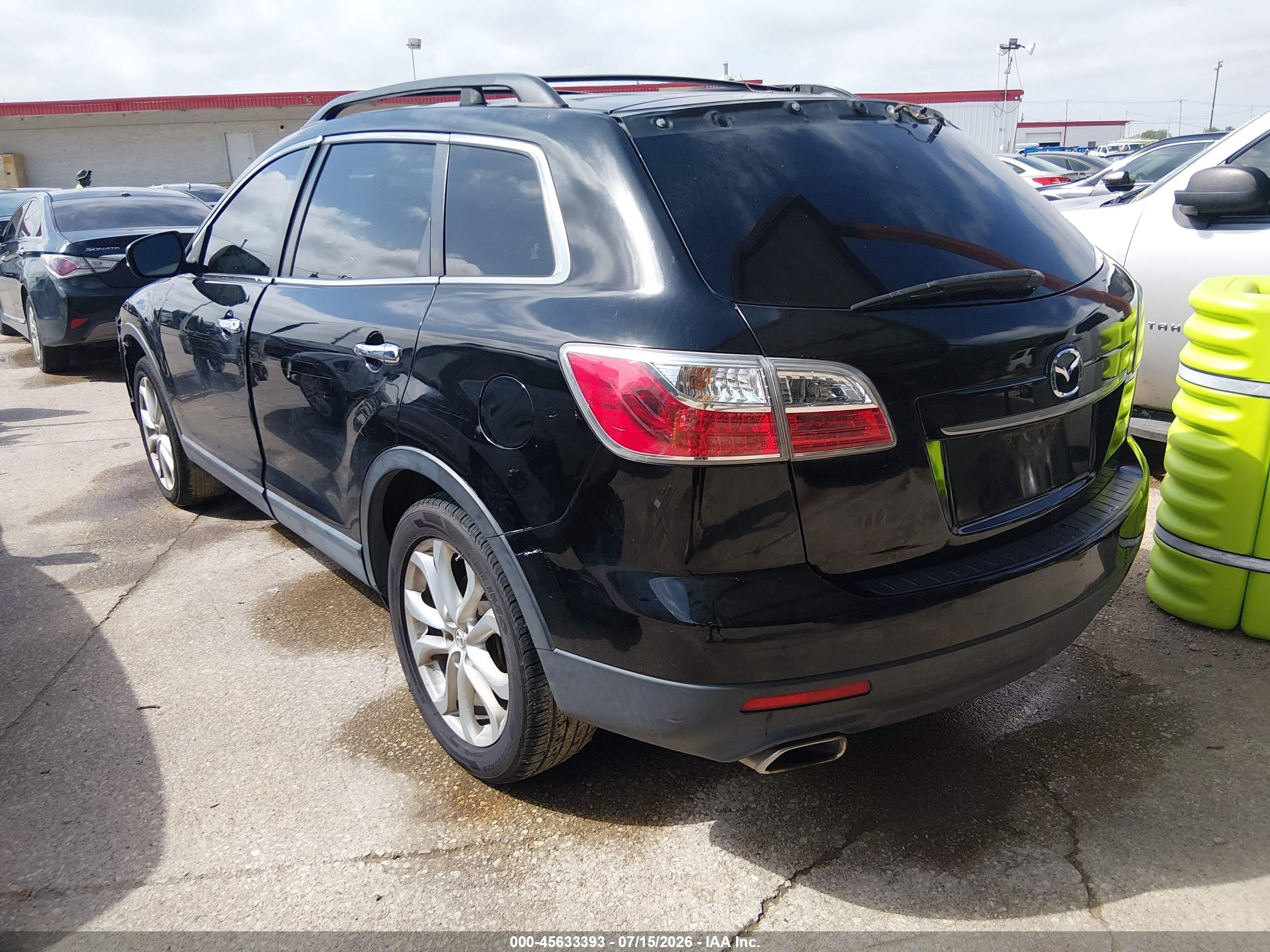 2011 Mazda Cx-9 Grand Touring Black vin: JM3TB2DA8B0319615