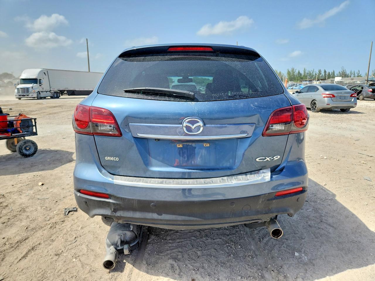 2015 Mazda Cx-9 Grand Touring Blue vin: JM3TB2DA8F0469682