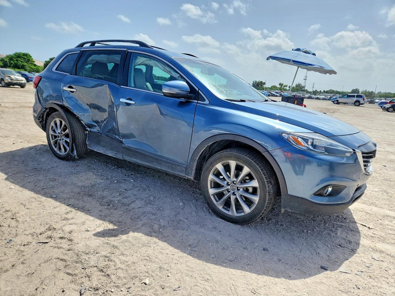 2015 Mazda Cx-9 Grand Touring Blue vin: JM3TB2DA8F0469682