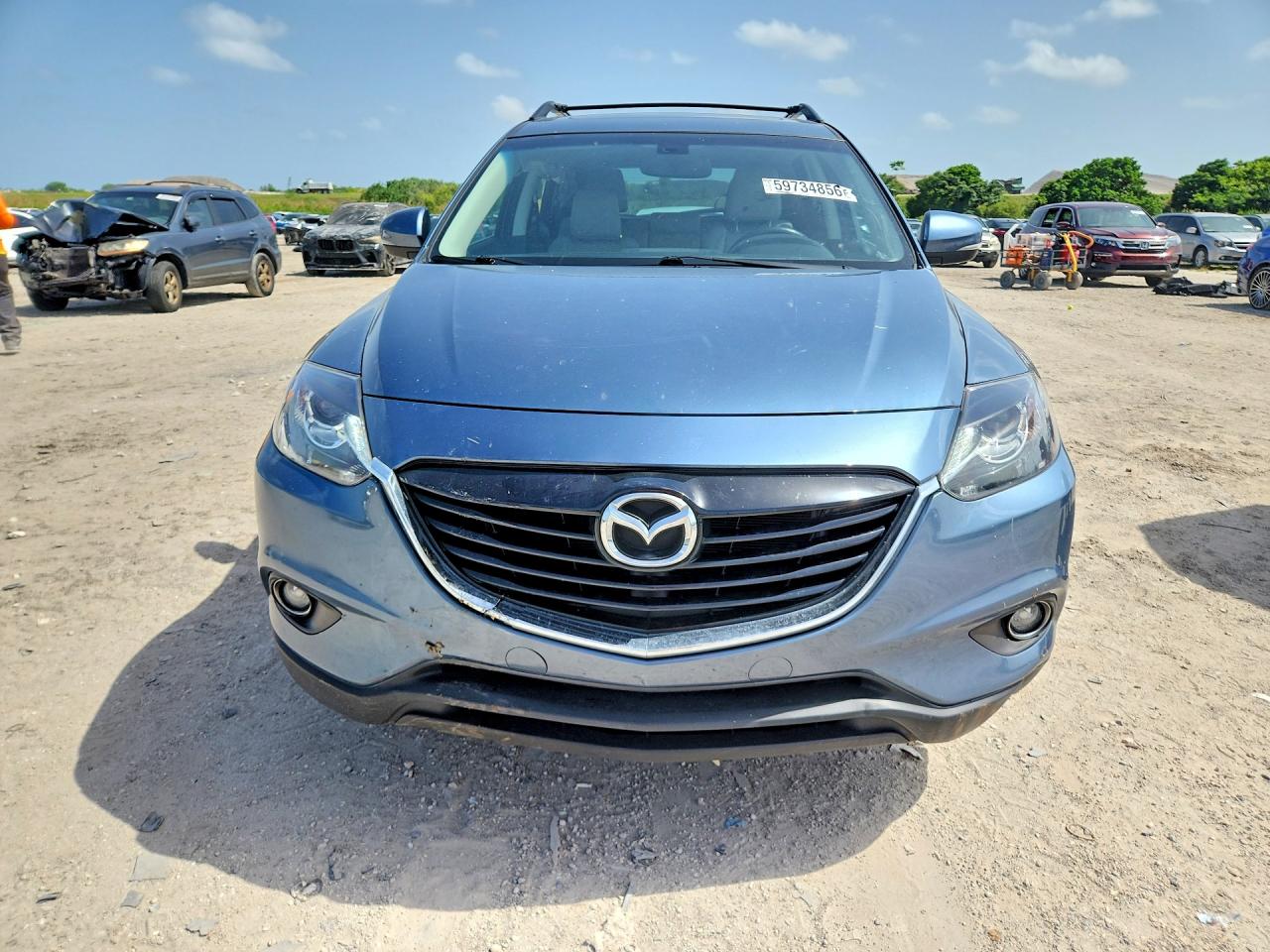 2015 Mazda Cx-9 Grand Touring Blue vin: JM3TB2DA8F0469682