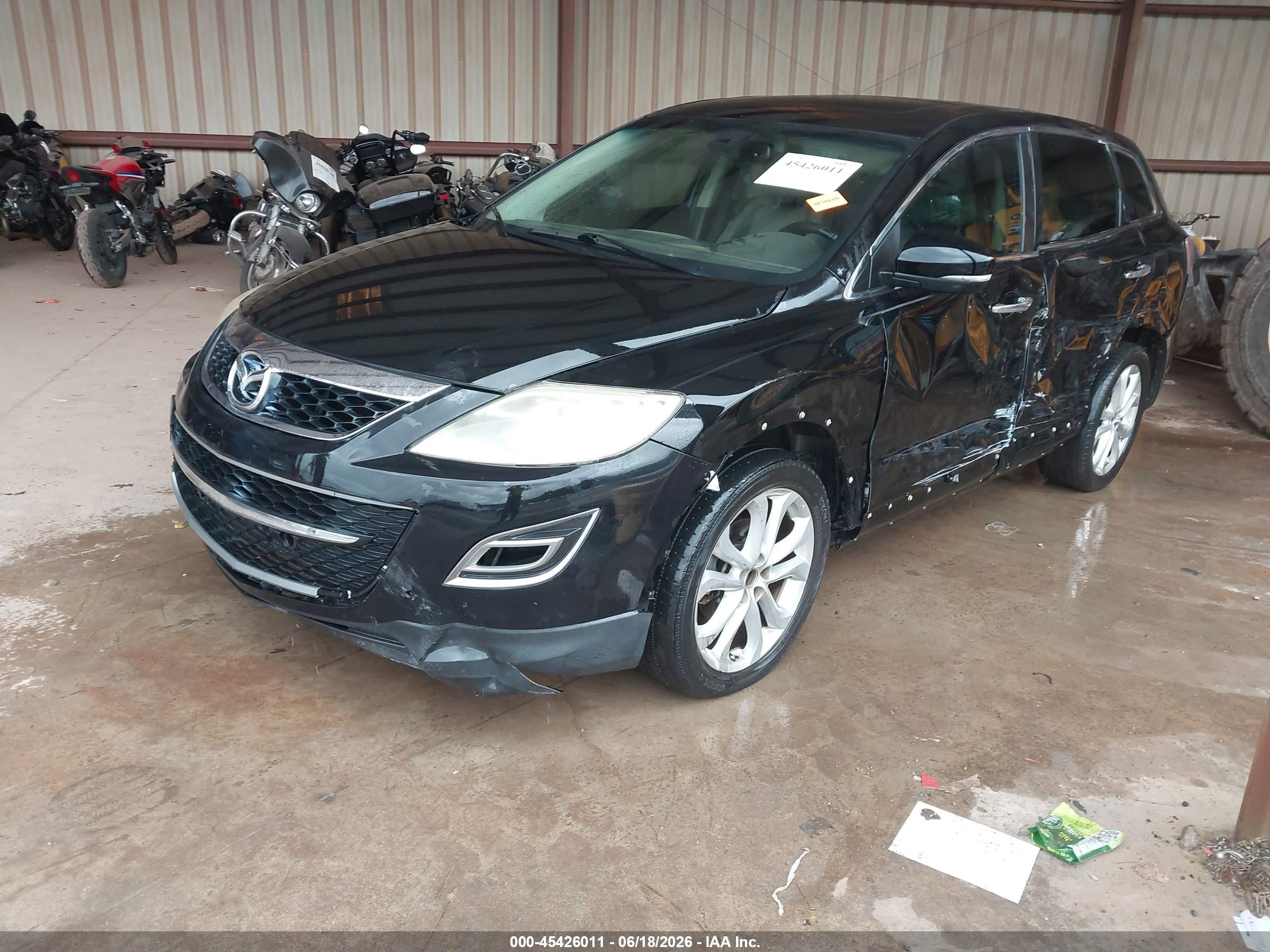 2011 Mazda Cx-9 Grand Touring Black vin: JM3TB2DA9B0309949