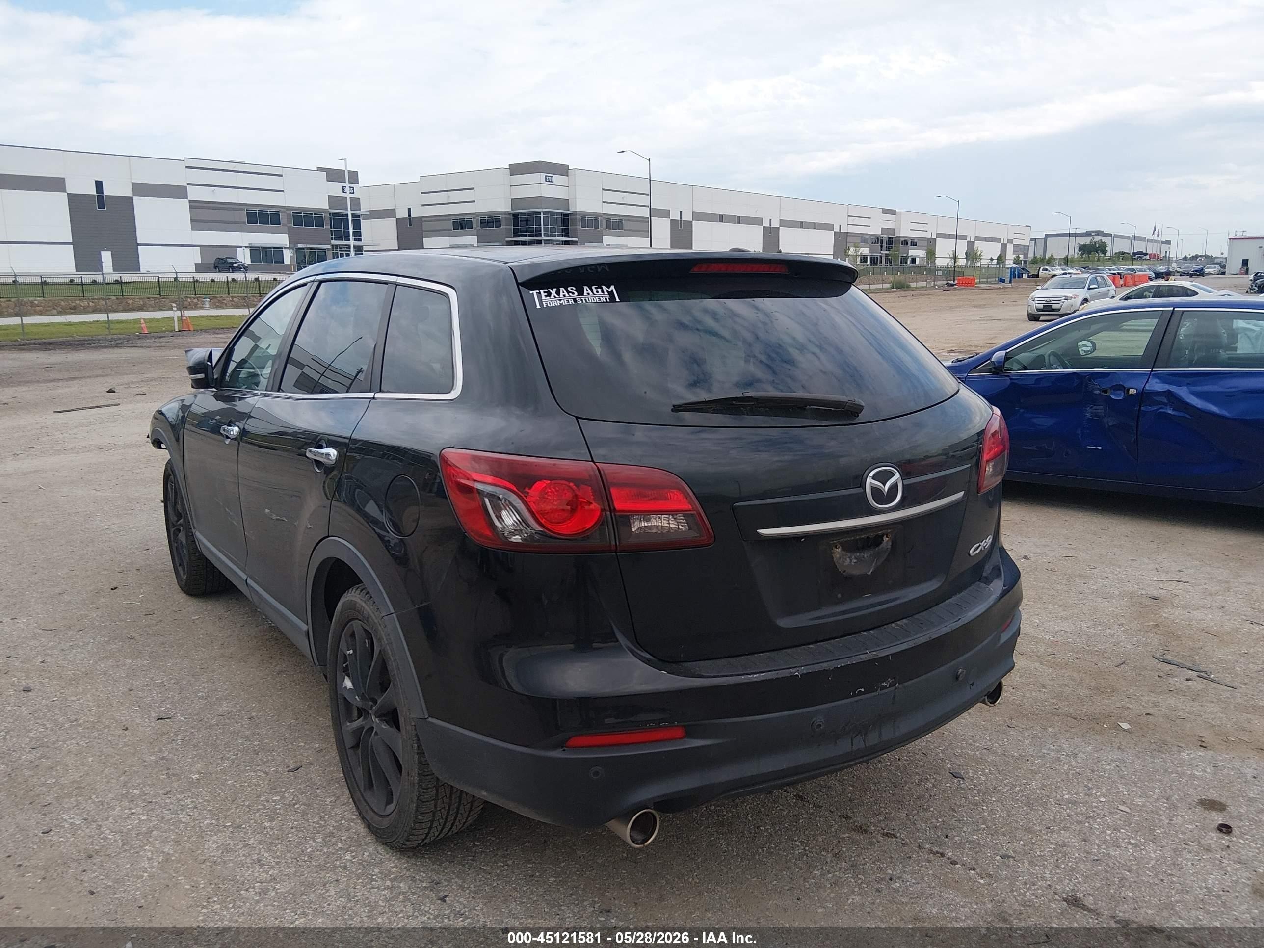 2014 Mazda Cx-9 Grand Touring Black vin: JM3TB2DA9E0431330