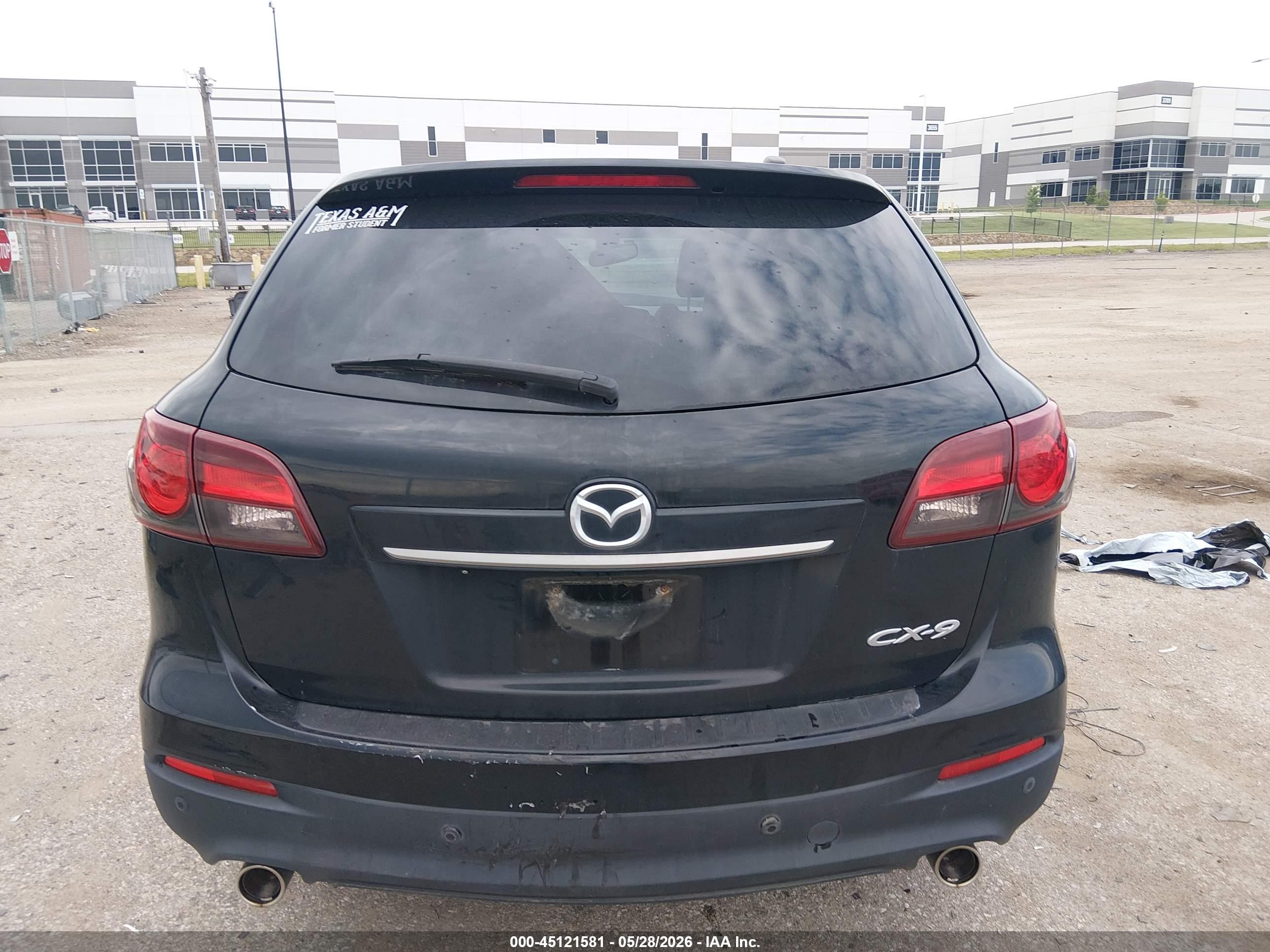 2014 Mazda Cx-9 Grand Touring Black vin: JM3TB2DA9E0431330