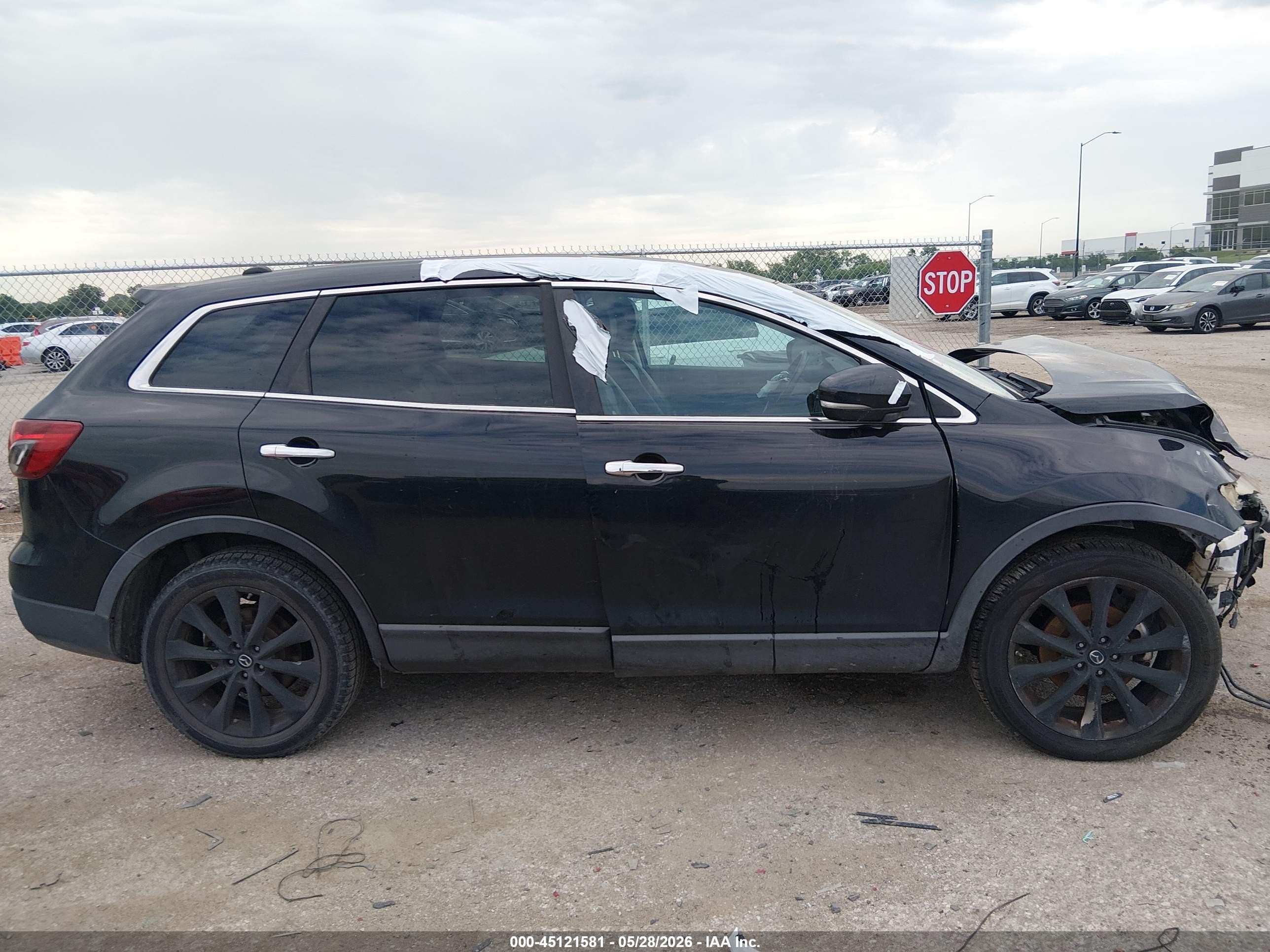 2014 Mazda Cx-9 Grand Touring Black vin: JM3TB2DA9E0431330