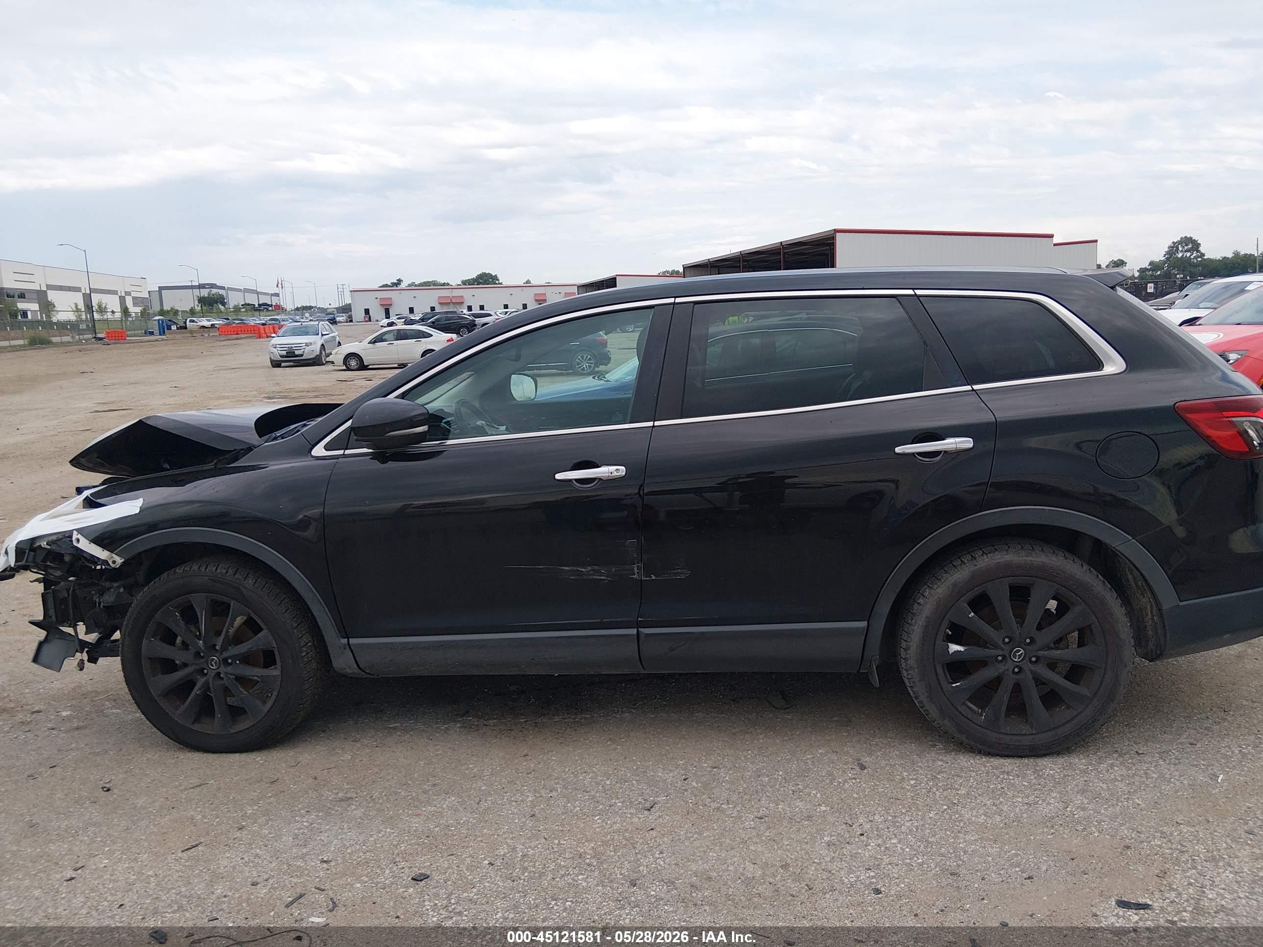 2014 Mazda Cx-9 Grand Touring Black vin: JM3TB2DA9E0431330