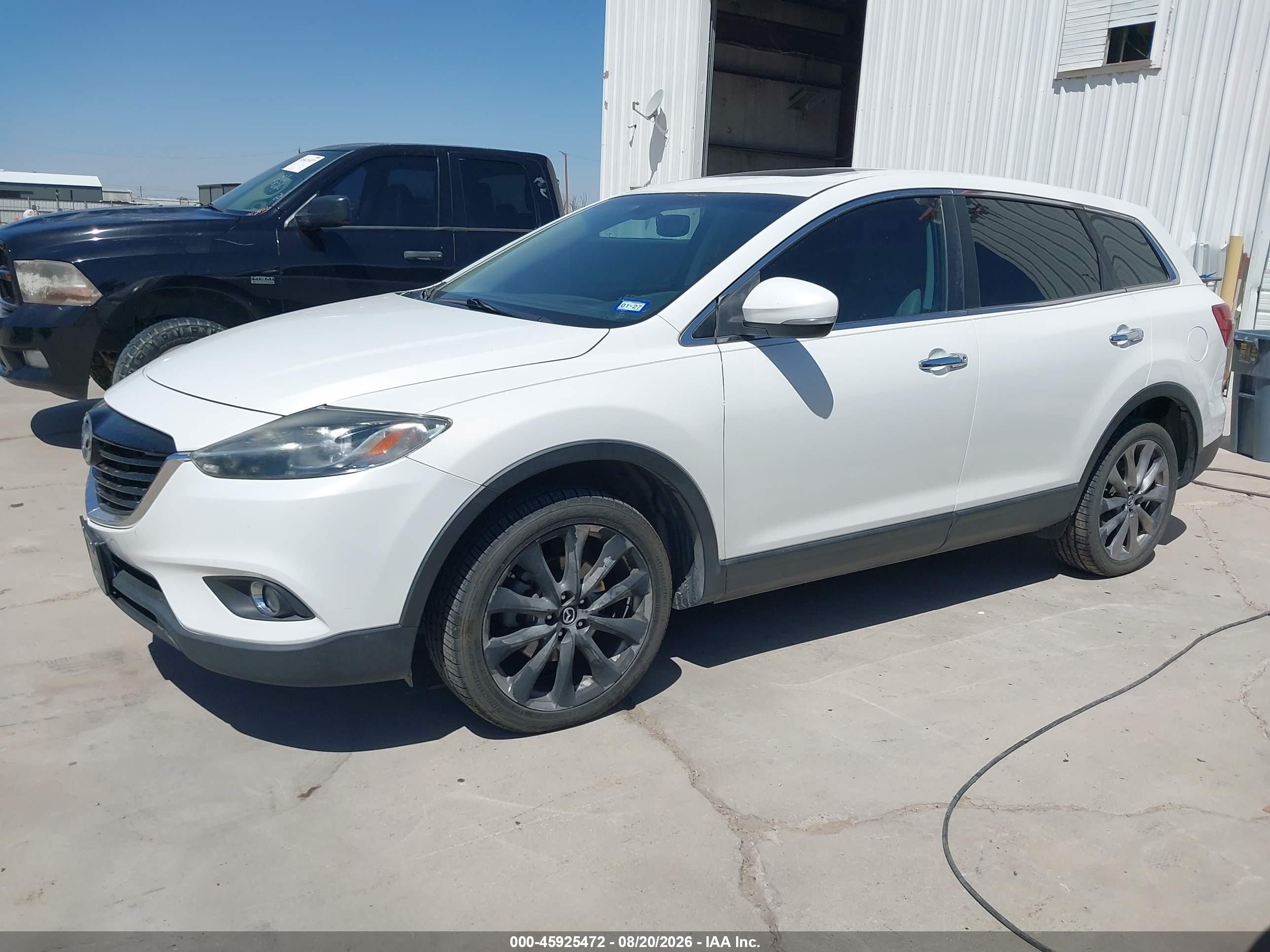 2015 Mazda Cx-9 Grand Touring White vin: JM3TB2DA9F0456178
