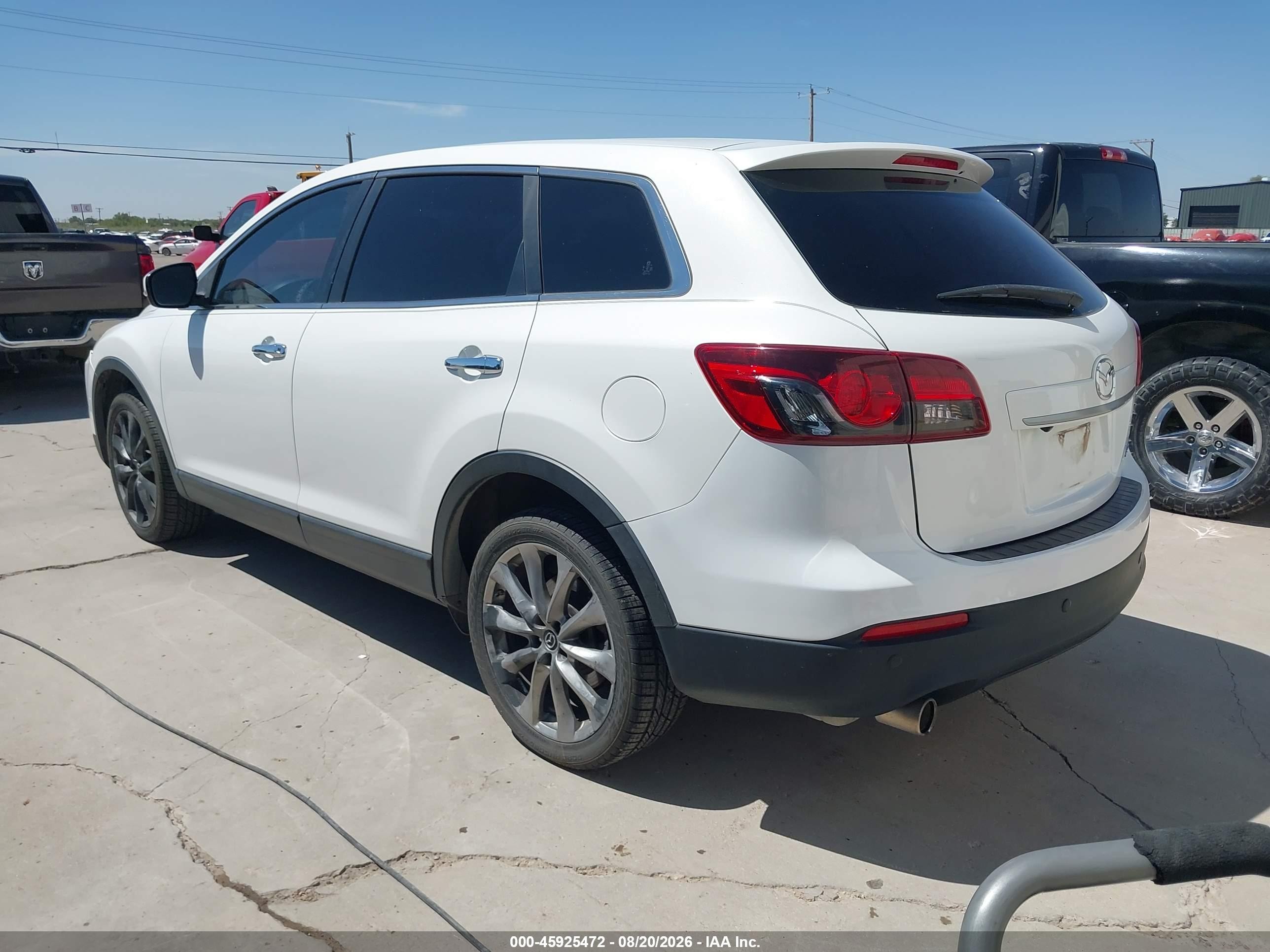 2015 Mazda Cx-9 Grand Touring White vin: JM3TB2DA9F0456178
