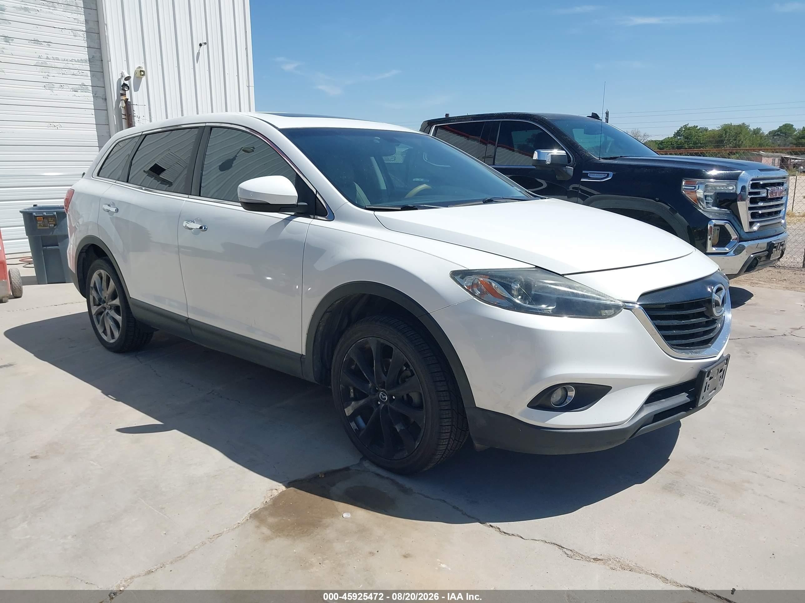 2015 Mazda Cx-9 Grand Touring White vin: JM3TB2DA9F0456178