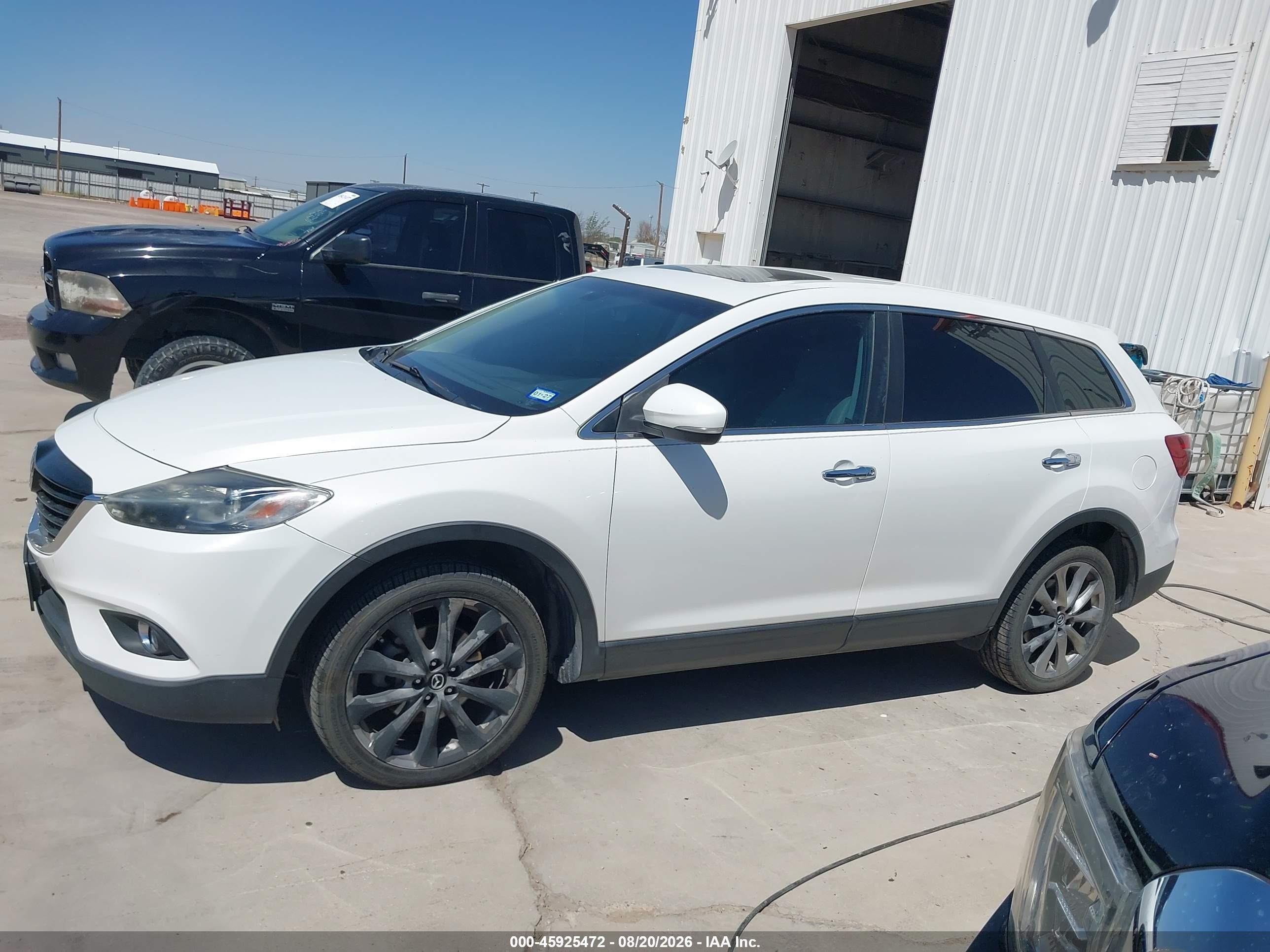 2015 Mazda Cx-9 Grand Touring White vin: JM3TB2DA9F0456178