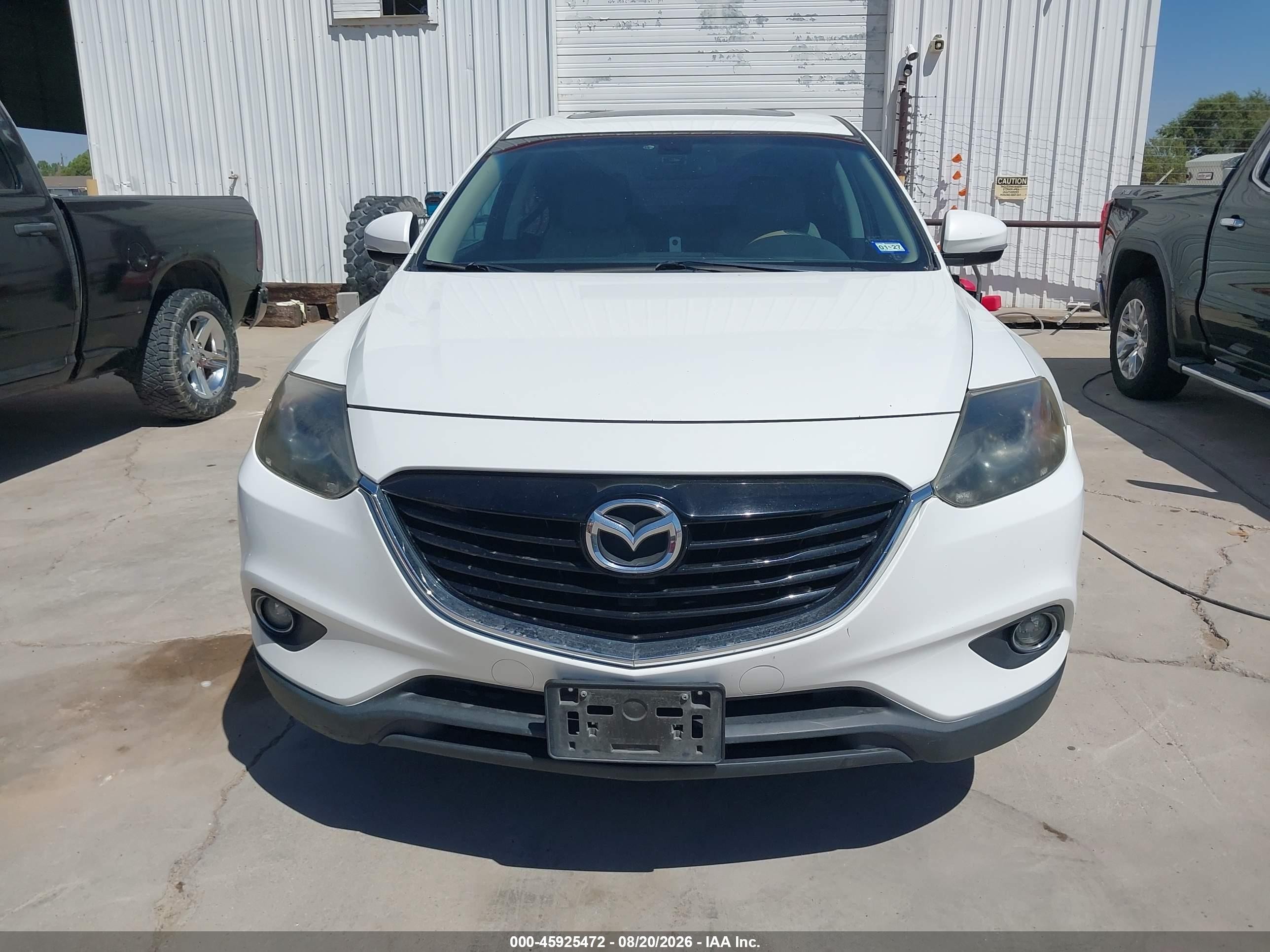 2015 Mazda Cx-9 Grand Touring White vin: JM3TB2DA9F0456178