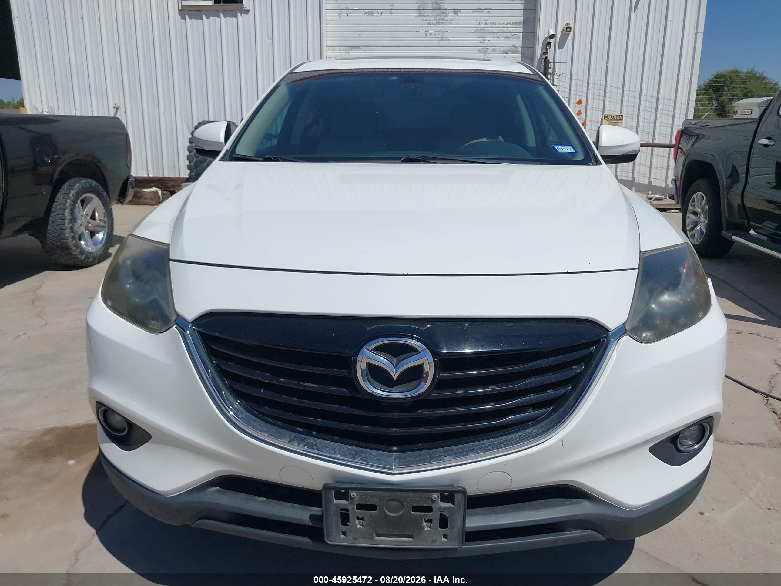 2015 Mazda Cx-9 Grand Touring White vin: JM3TB2DA9F0456178
