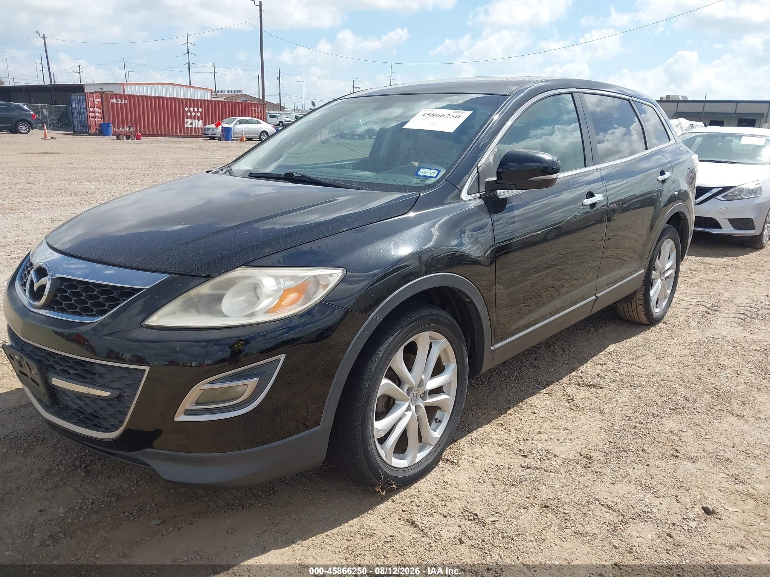 2011 Mazda Cx-9 Grand Touring Black vin: JM3TB2DAXB0310110